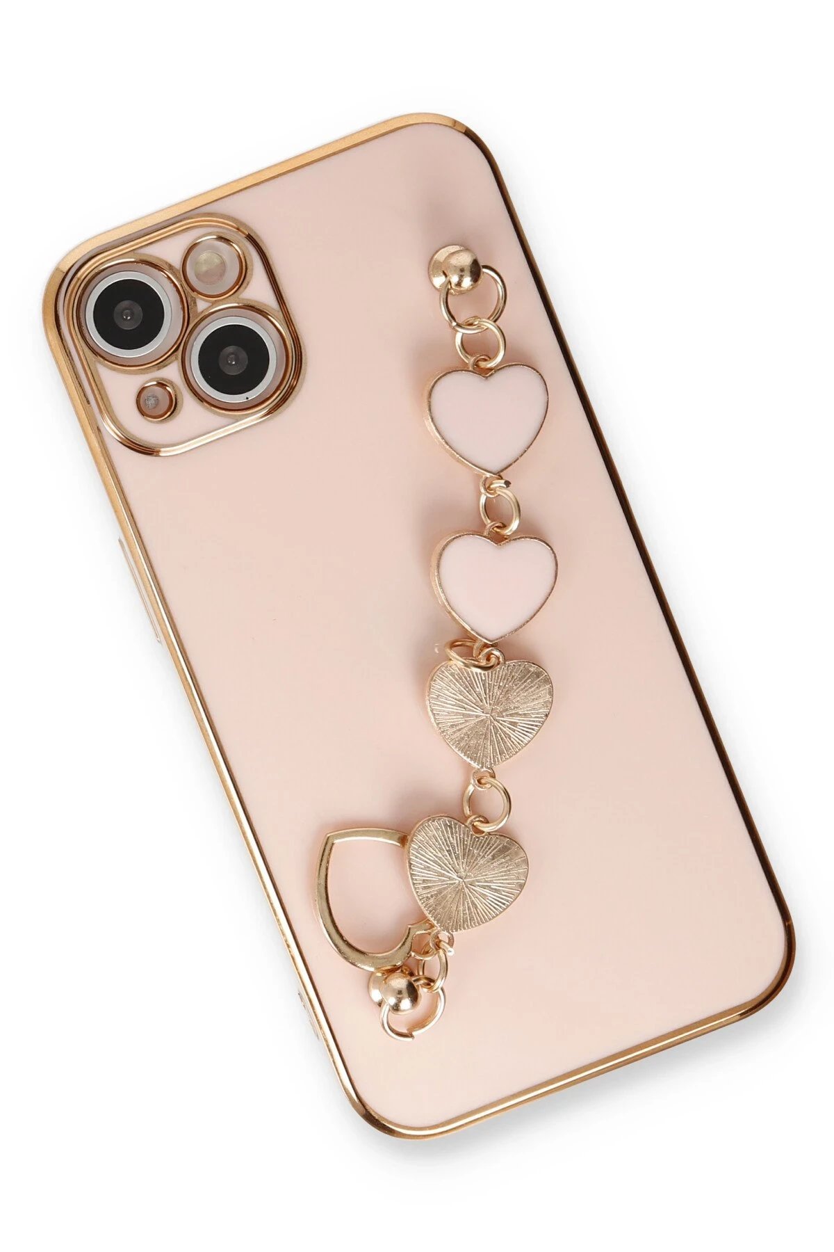 Newface iPhone 14 Kılıf Esila Silikon - Pudra