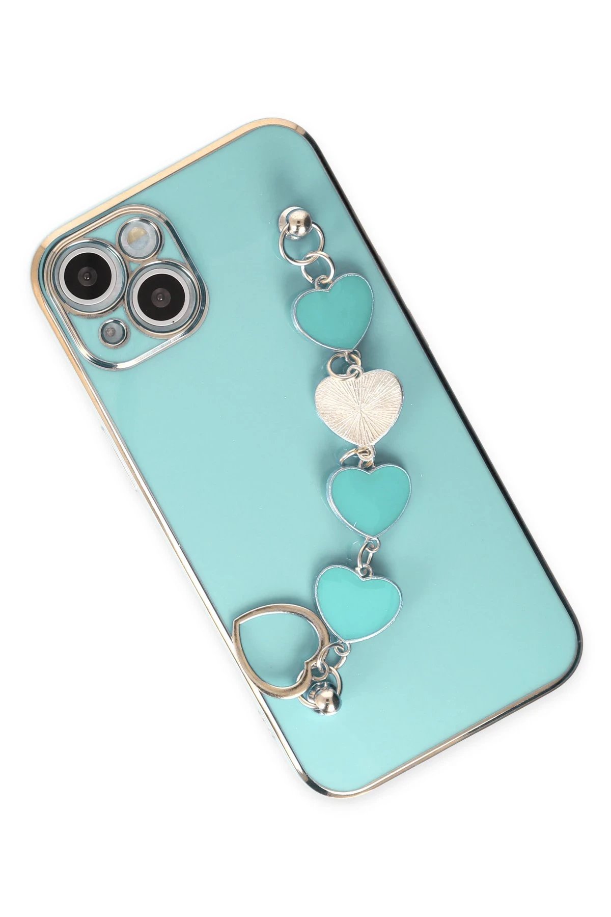 Newface iPhone 14 Kılıf Esila Silikon - Su Yeşili