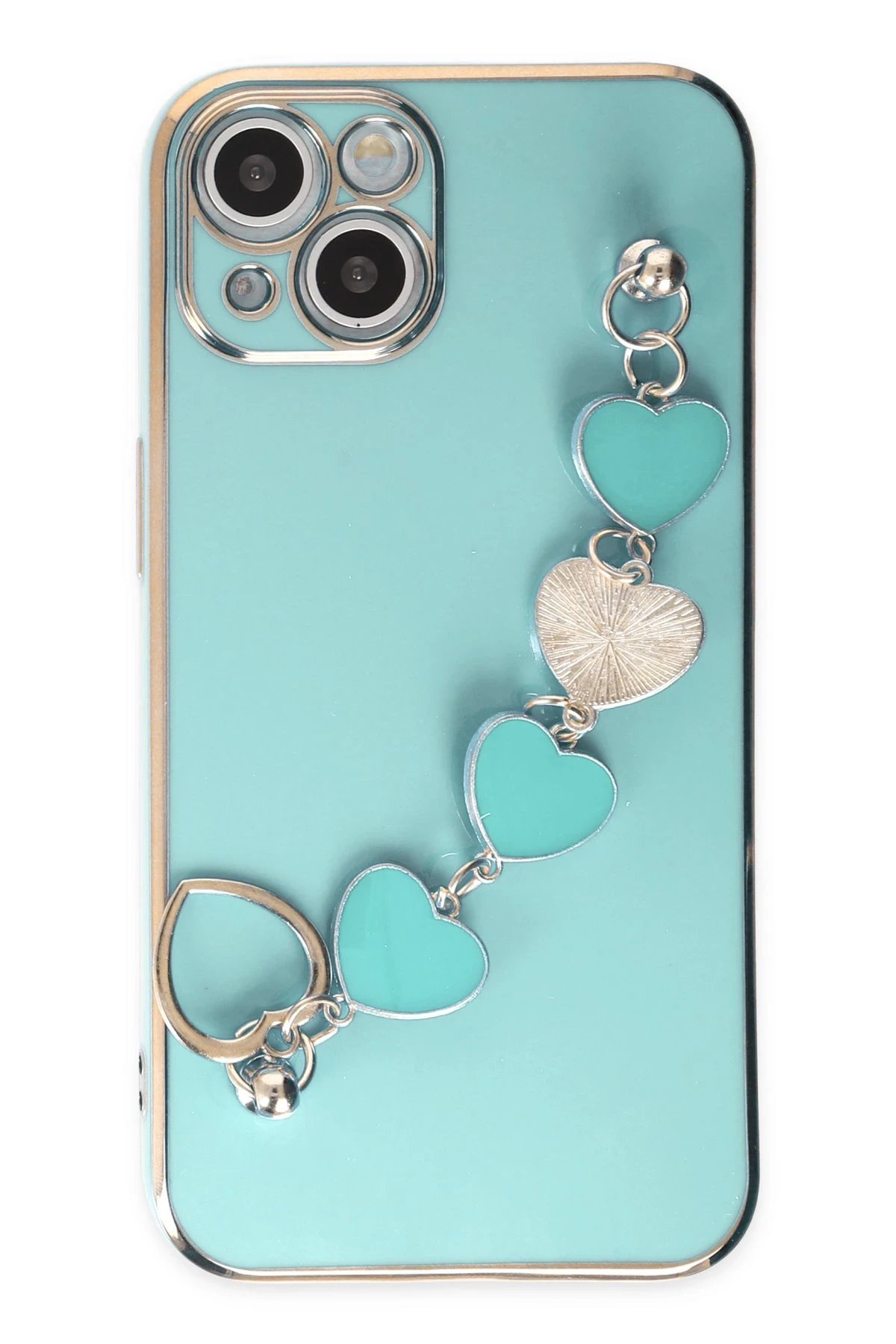 Newface iPhone 14 Kılıf Esila Silikon - Su Yeşili