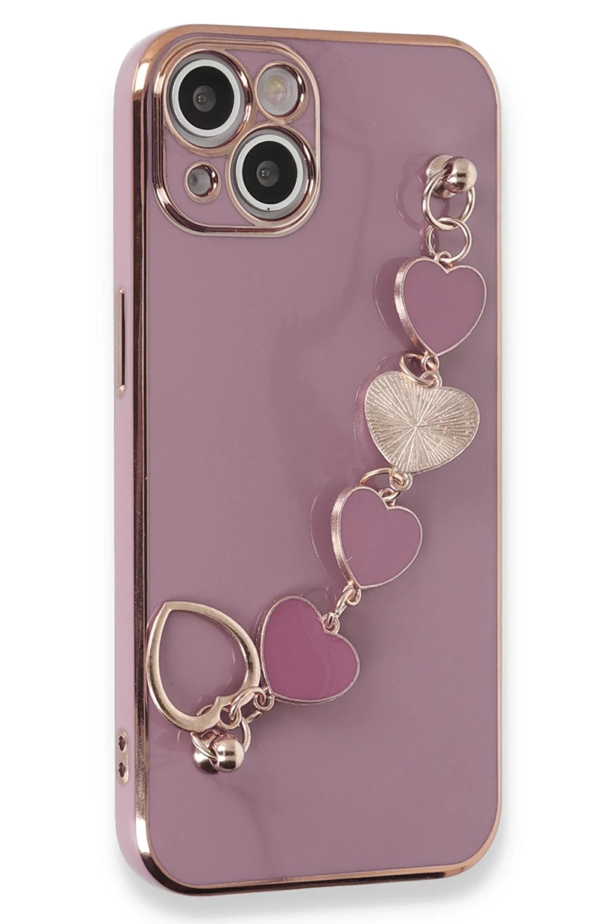 Newface iPhone 14 Kılıf Esila Silikon - Mor