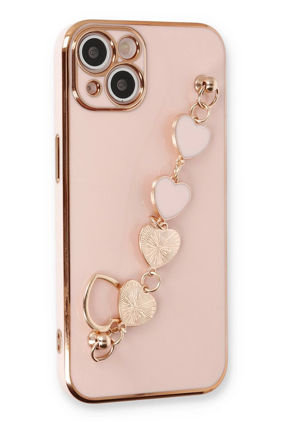 Newface iPhone 14 Plus Kılıf Esila Silikon - Pudra