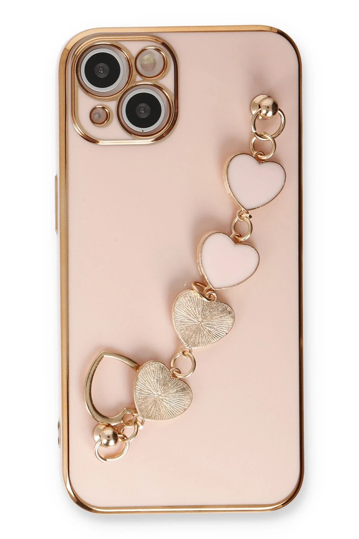 Newface iPhone 14 Plus Kılıf Esila Silikon - Pudra