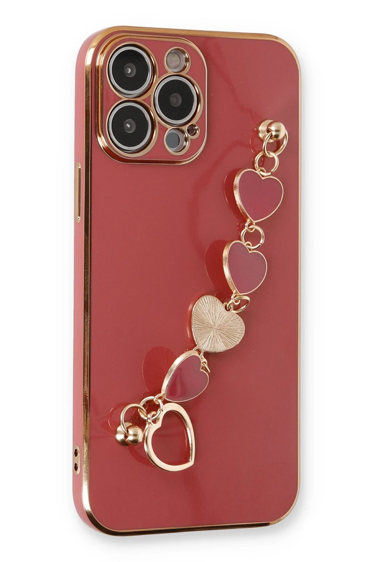 Newface iPhone 14 Pro Kılıf Esila Silikon - Kırmızı