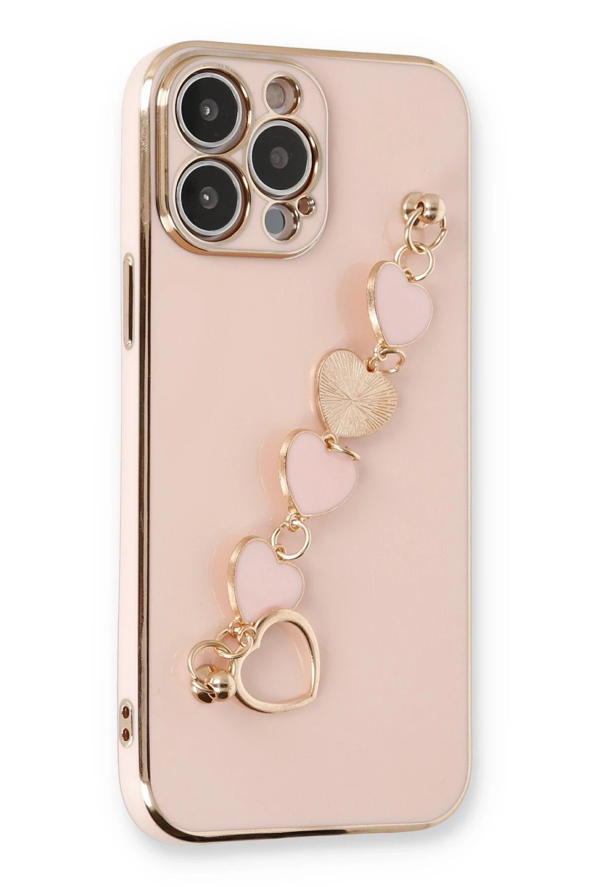 Newface iPhone 14 Pro Kılıf Esila Silikon - Pudra