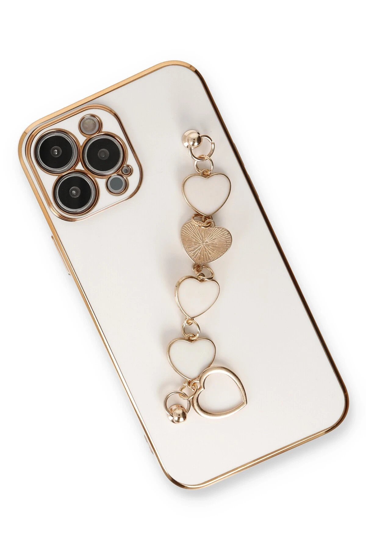 Newface iPhone 14 Pro Max Kılıf Esila Silikon - Beyaz