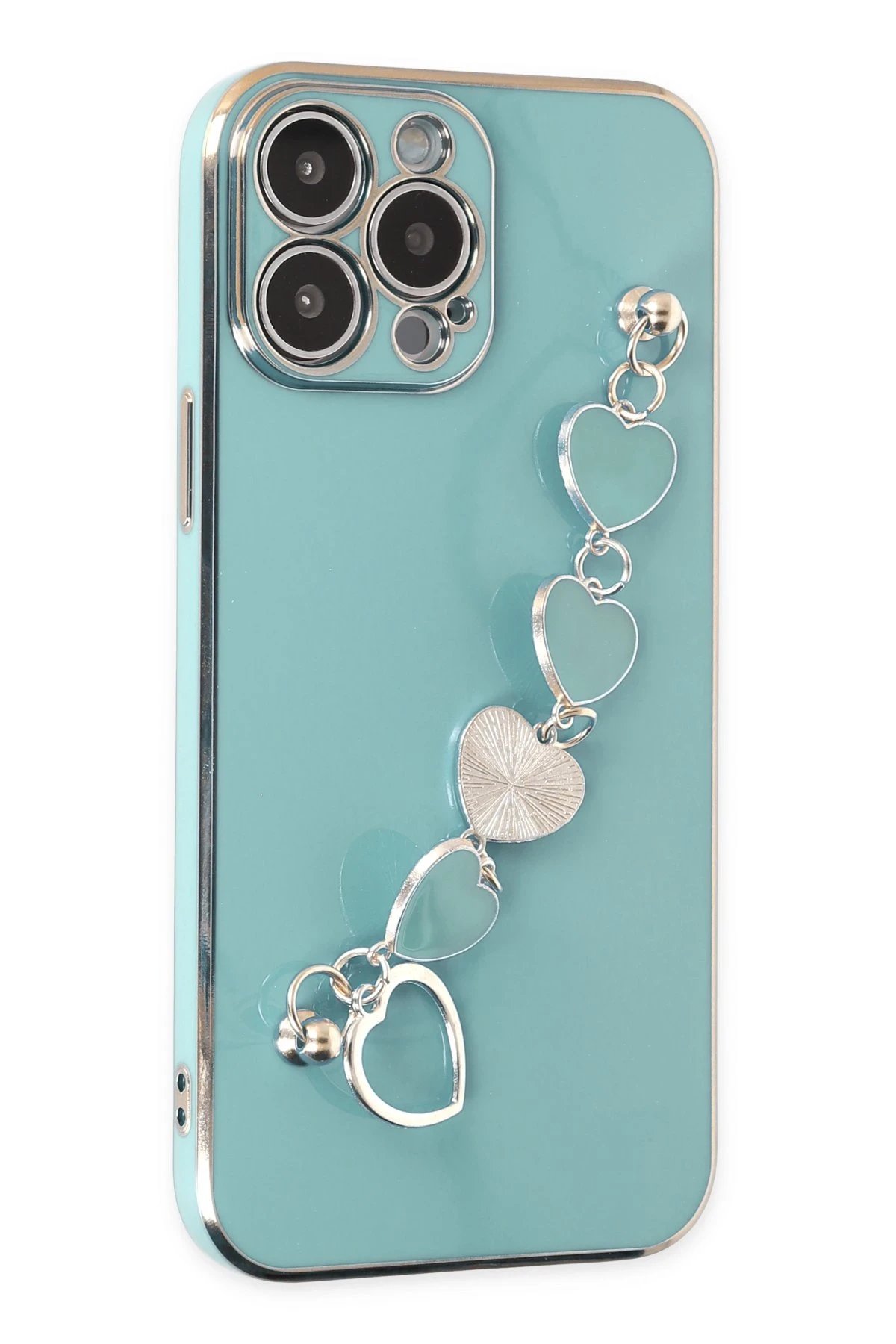 Newface iPhone 14 Pro Max Kılıf Esila Silikon - Su Yeşili