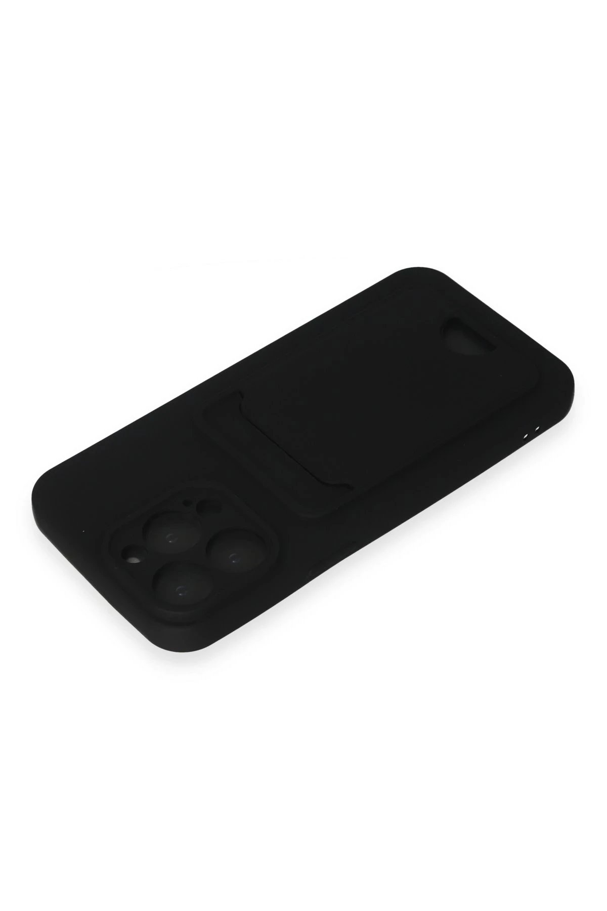 Newface iPhone 15 Pro Kılıf Kelvin Kartvizitli Silikon - Siyah