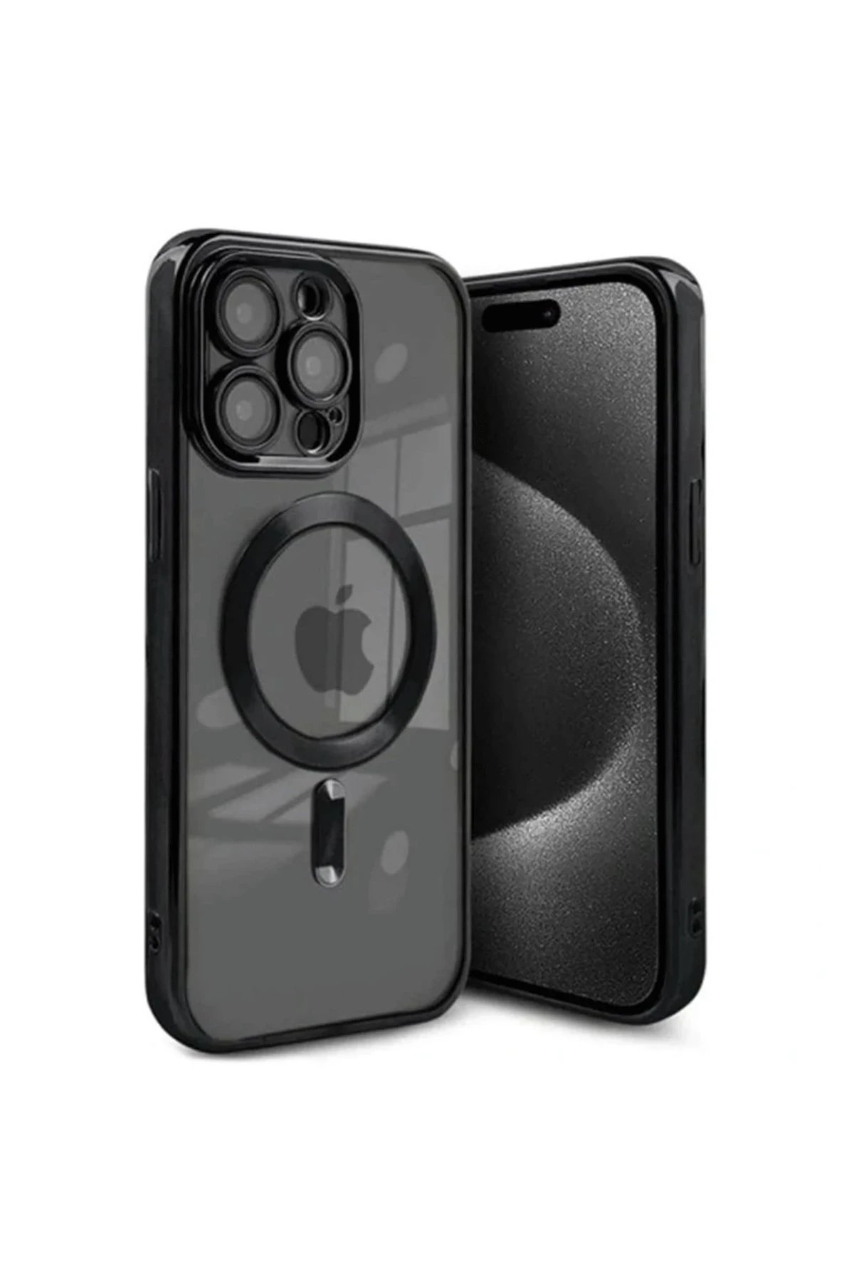 Newface iPhone 15 Pro Max Kılıf Kross Magneticsafe Kapak - Siyah