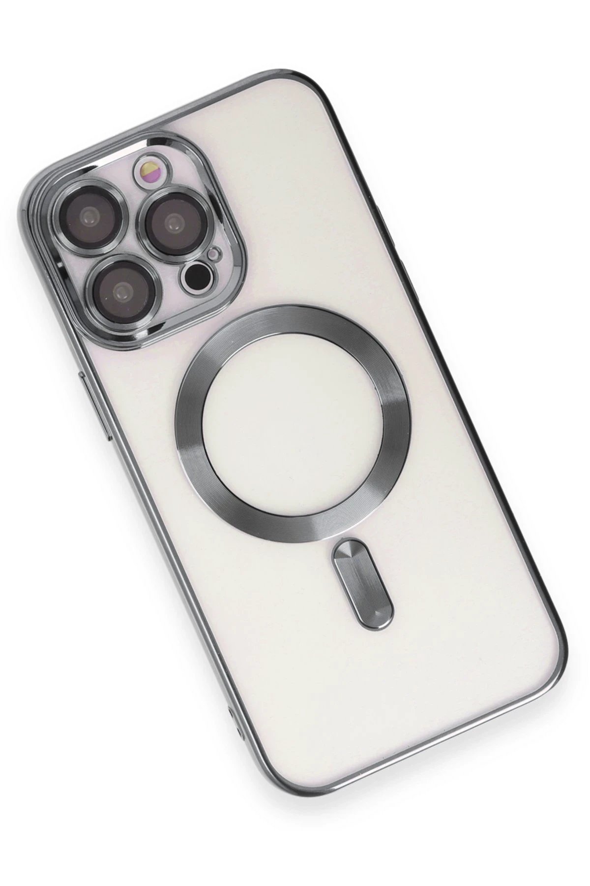 Newface iPhone 15 Pro Max Kılıf Kross Magneticsafe Kapak - Titan Gri