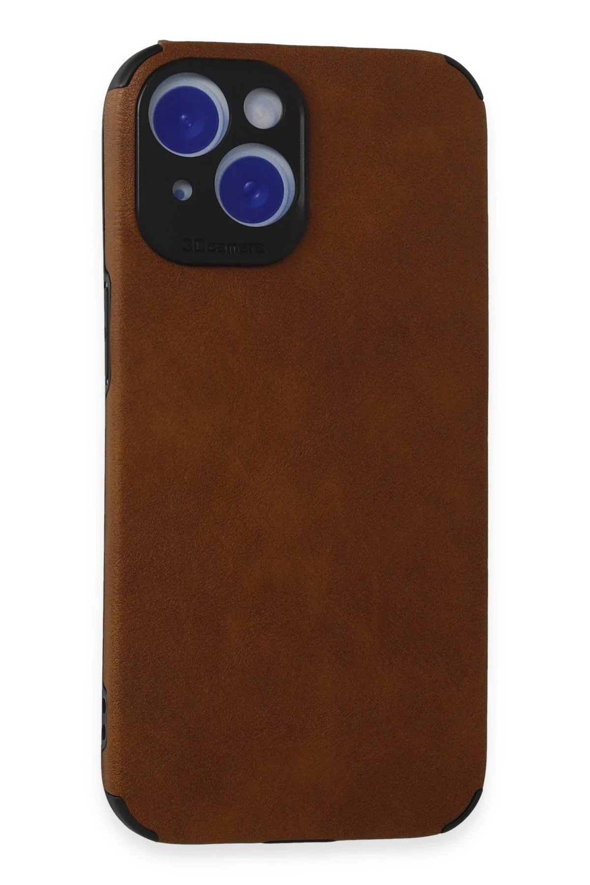 Newface iPhone 15 Kılıf Loop Deri Silikon - Kahverengi