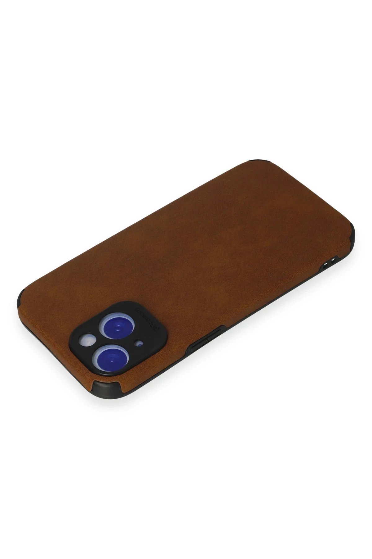 Newface iPhone 15 Kılıf Loop Deri Silikon - Kahverengi