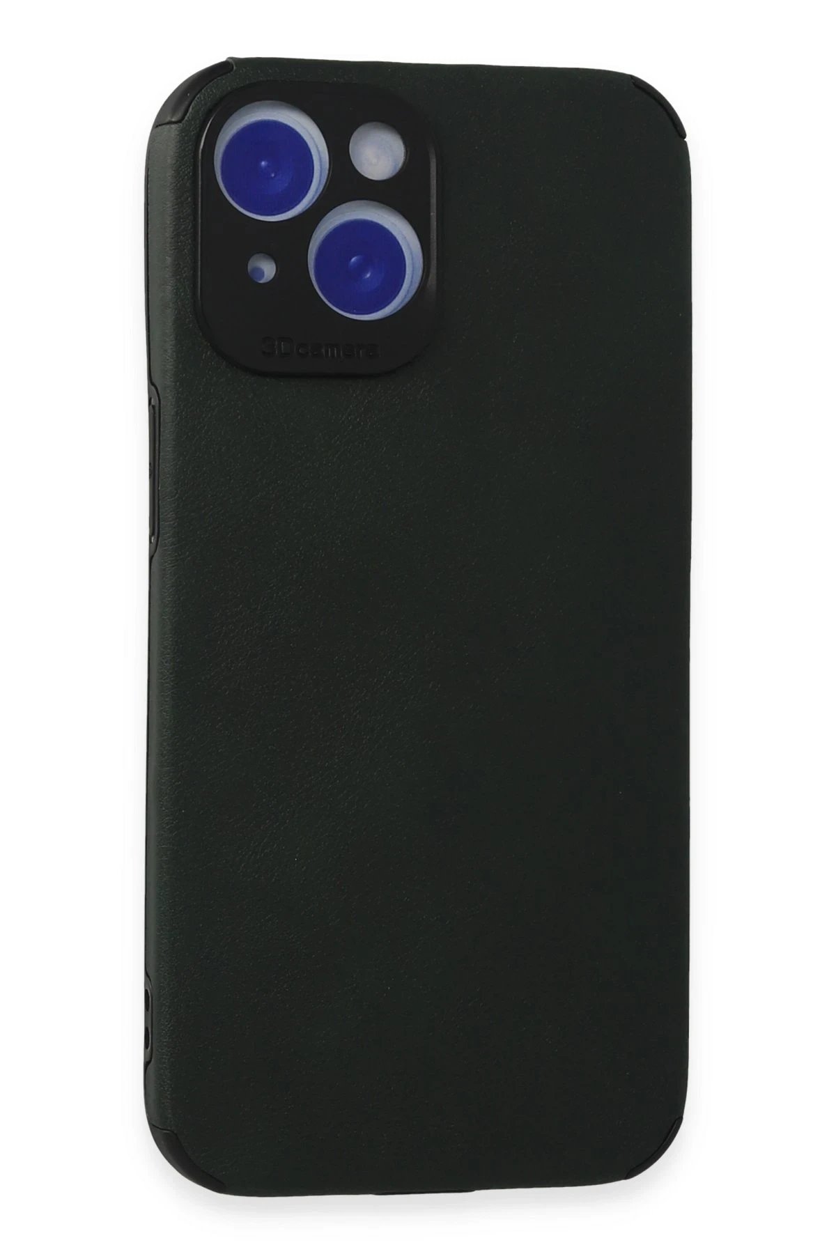 Newface iPhone 15 Kılıf Loop Deri Silikon - Yeşil