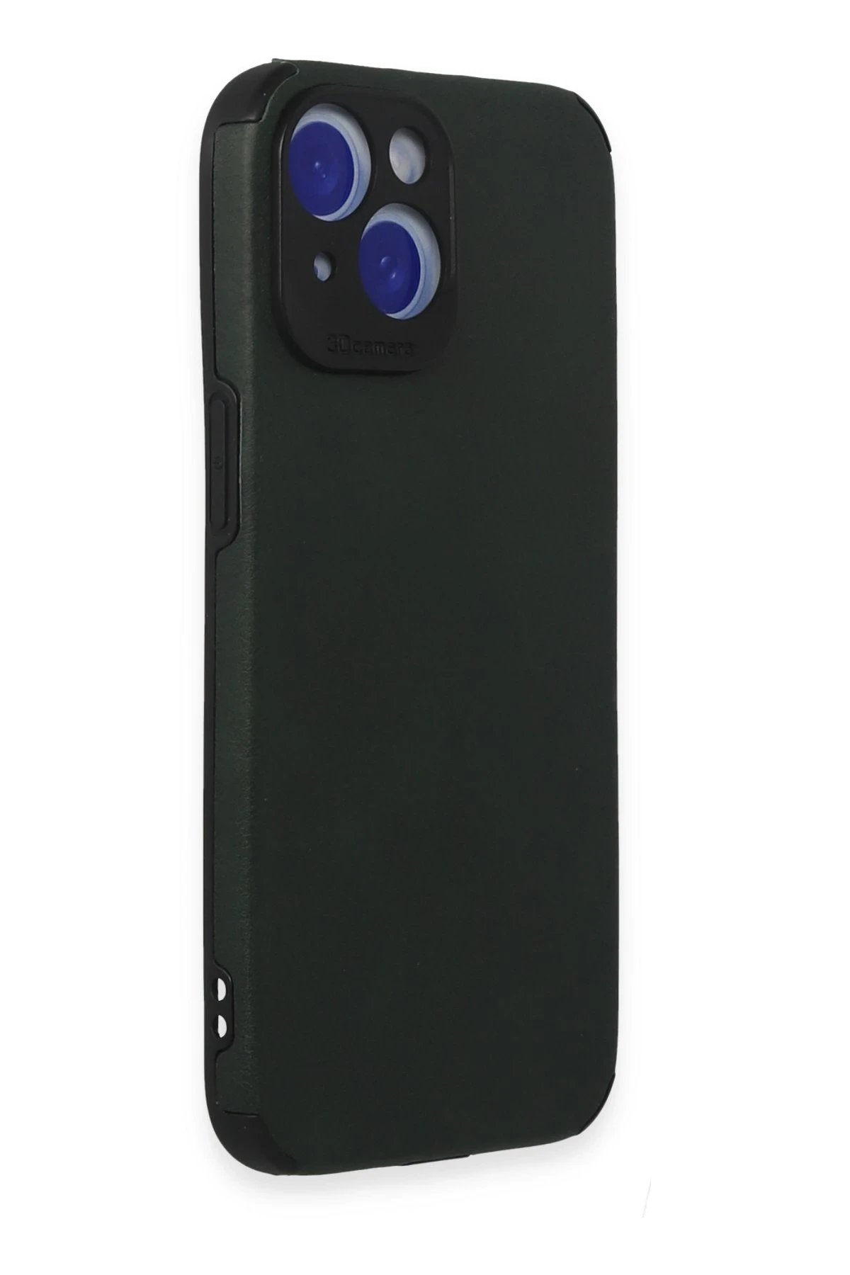 Newface iPhone 15 Kılıf Loop Deri Silikon - Yeşil