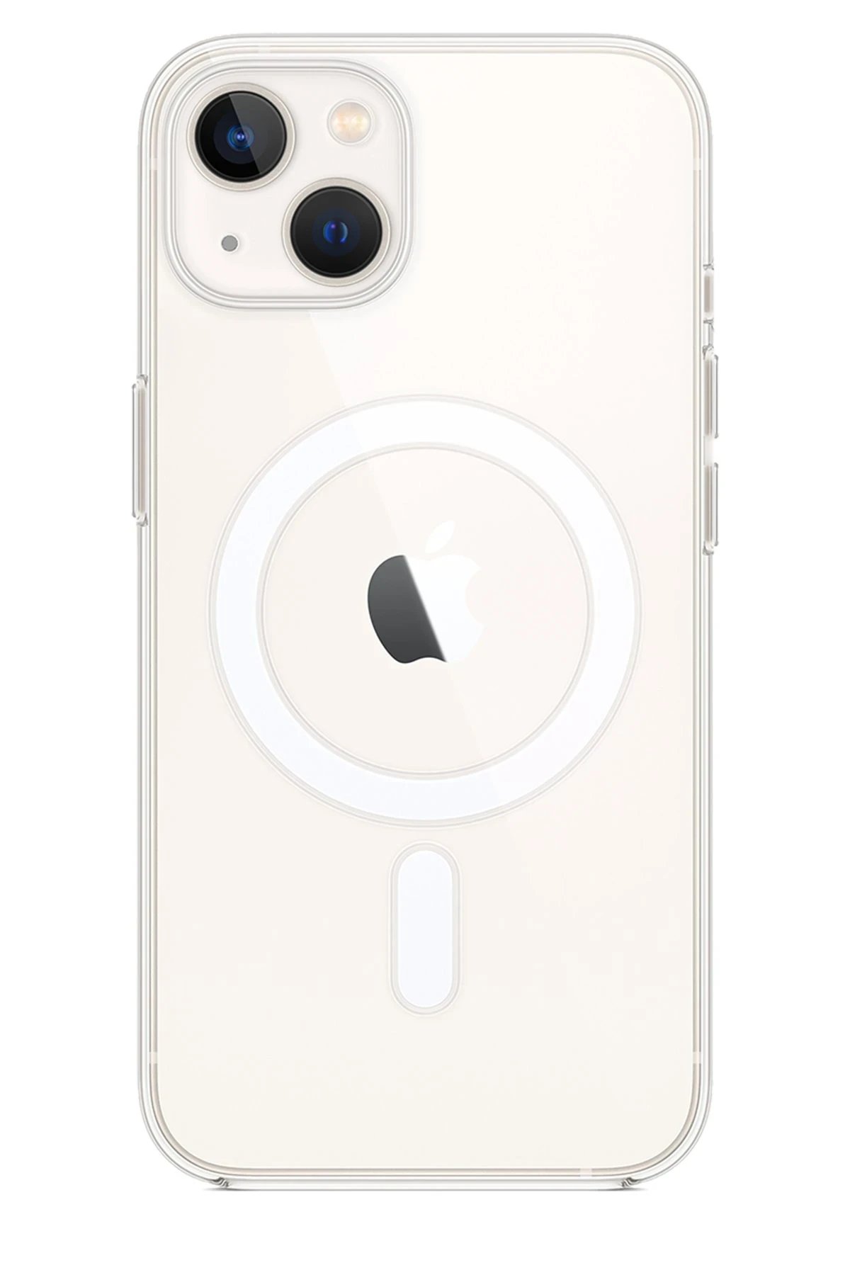 Newface iPhone 15 Kılıf Magneticsafe Şeffaf Silikon - Şeffaf