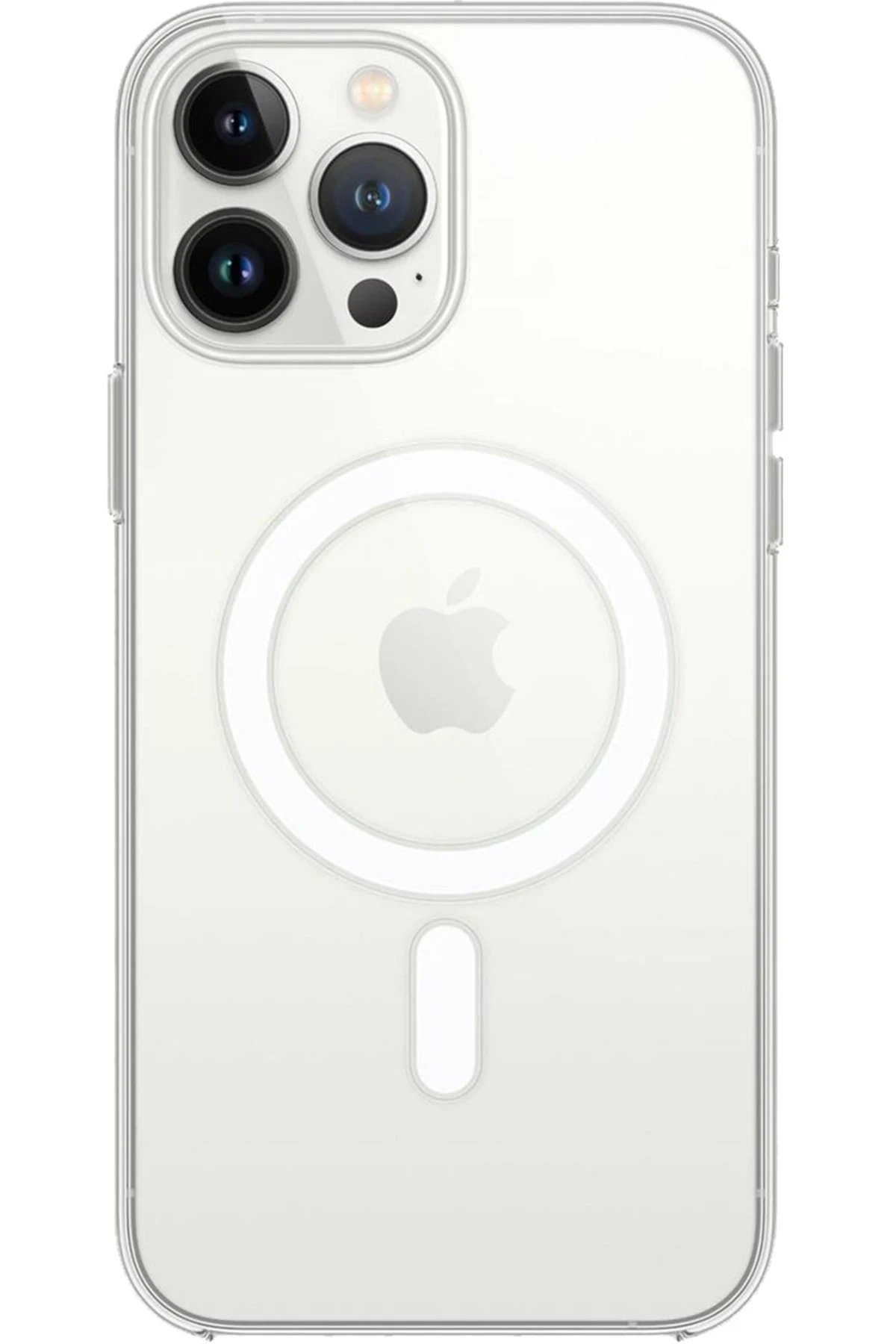 Newface iPhone 15 Pro Kılıf Magneticsafe Şeffaf Silikon - Şeffaf