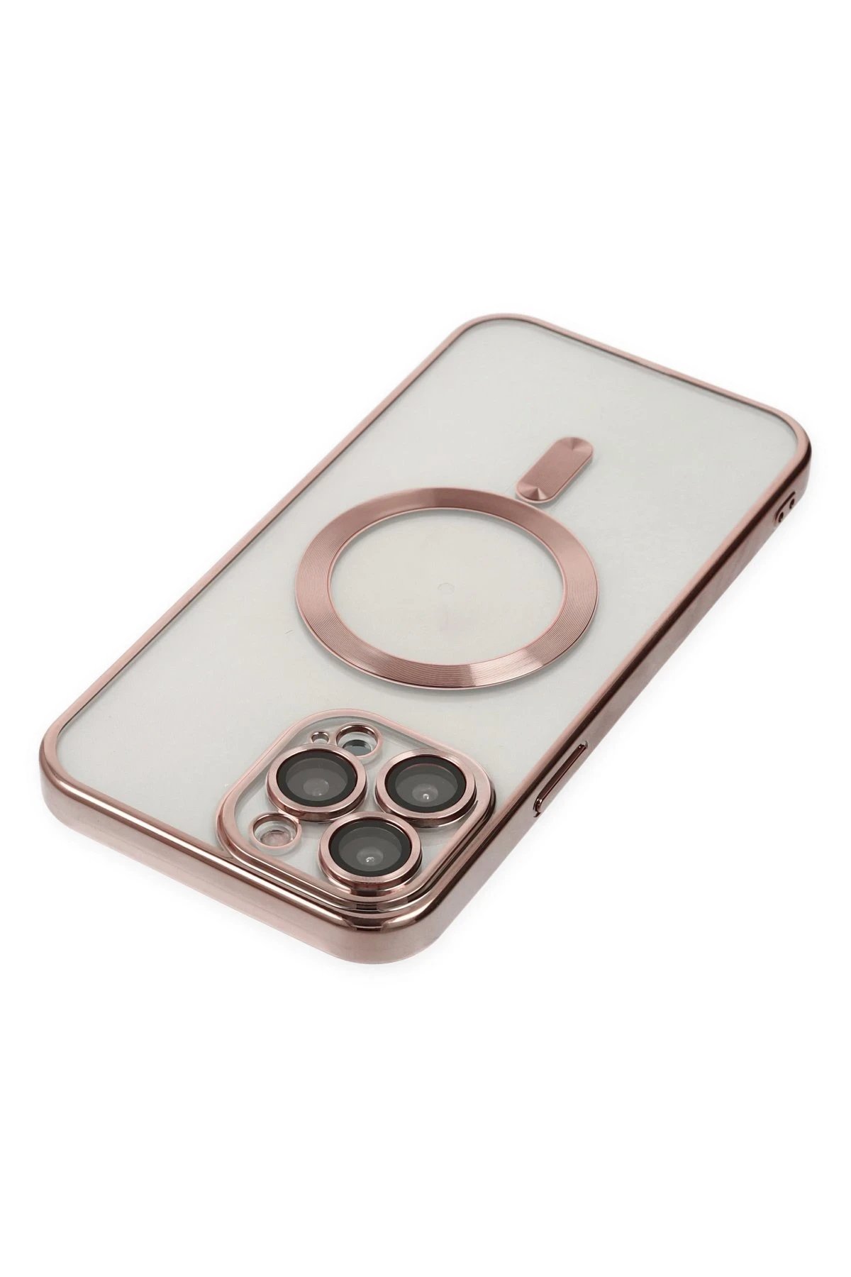 Newface iPhone 13 Pro Max Kılıf Kross Magneticsafe Kapak - Rose