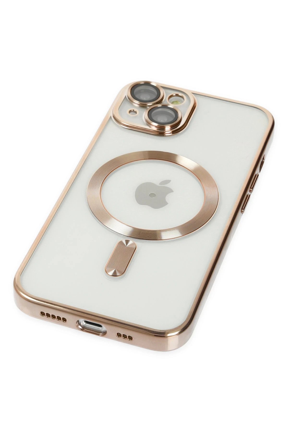 Newface iPhone 14 Kılıf Kross Magneticsafe Kapak - Gold