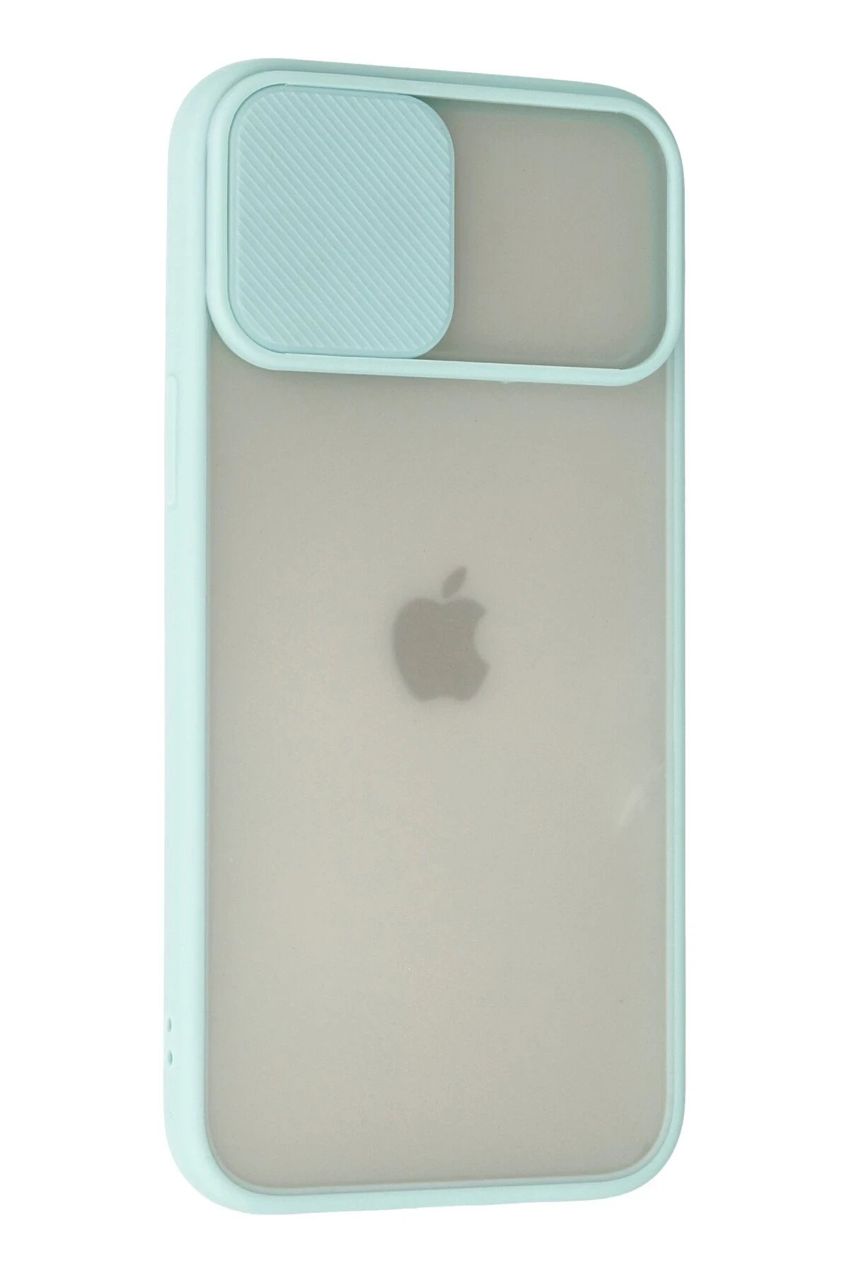 Newface iPhone 12 Pro Max Kılıf Palm Buzlu Kamera Sürgülü Silikon uaz