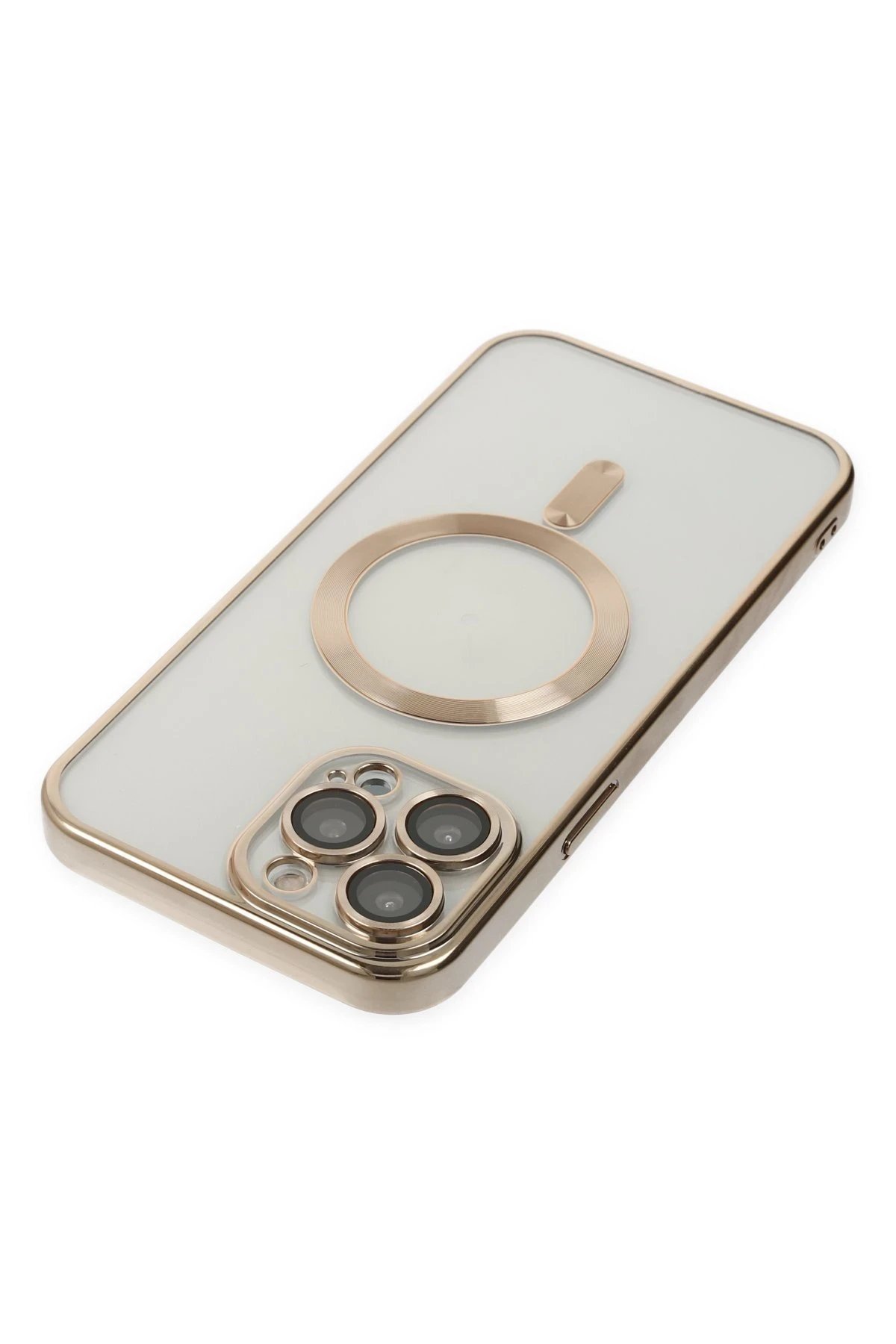 Newface iPhone 14 Pro Kılıf Kross Magneticsafe Kapak - Gold