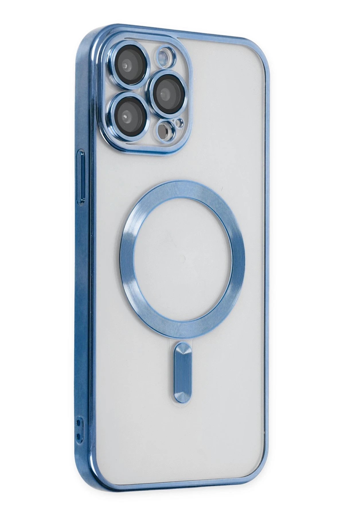 Newface iPhone 14 Pro Kılıf Kross Magneticsafe Kapak - Sierra Blue