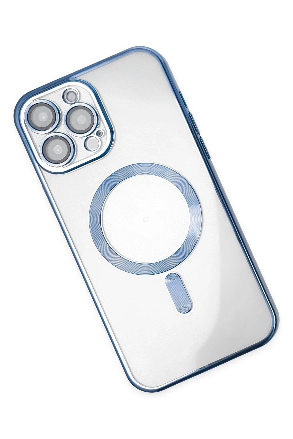 Newface iPhone 14 Pro Kılıf Kross Magneticsafe Kapak - Sierra Blue