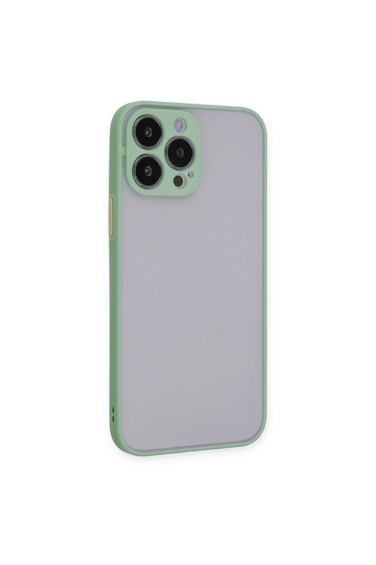 Newface iPhone 15 Pro Max Kılıf Montreal Silikon Kapak - Açık Yeşil