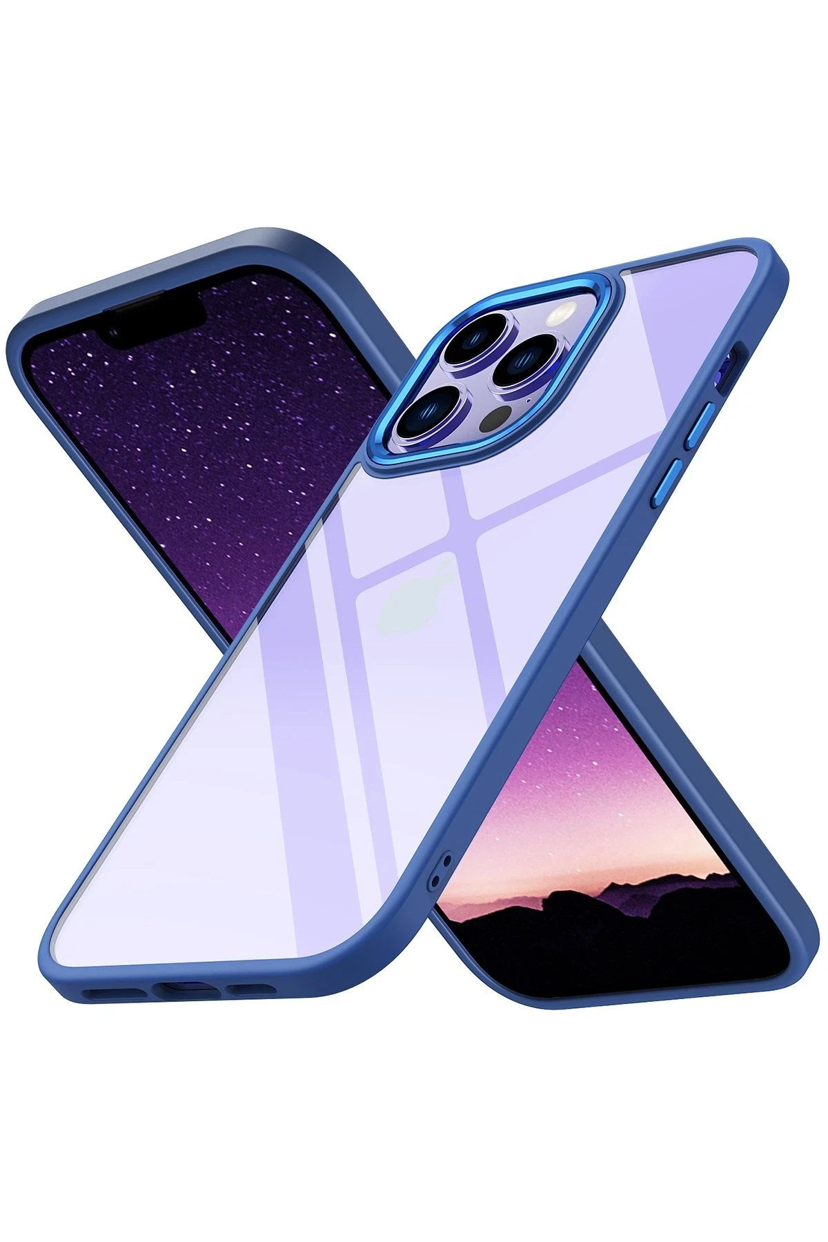 Newface iPhone 14 Pro Max Kılıf Power Silikon - Mavi