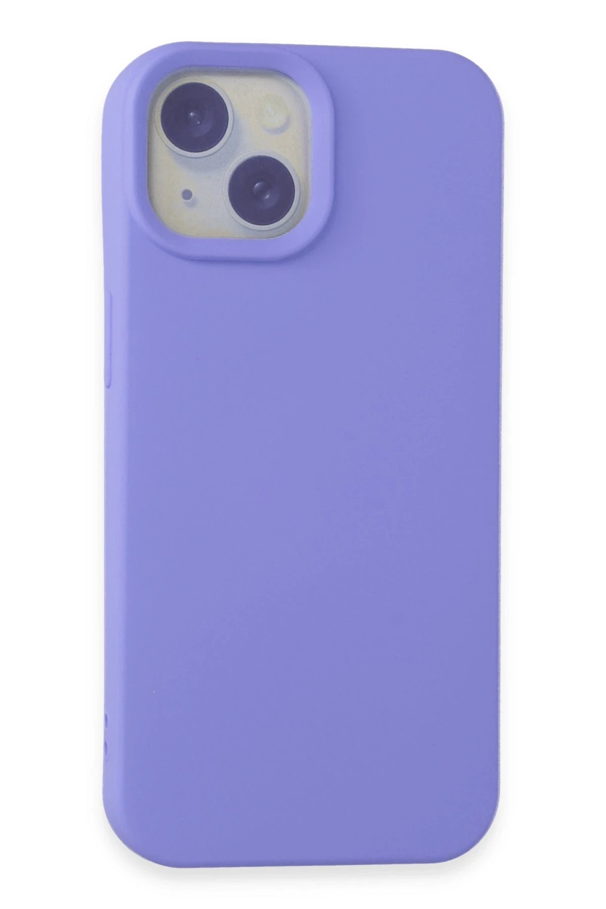 Newface iPhone 15 Kılıf Nano içi Kadife Silikon - Lila