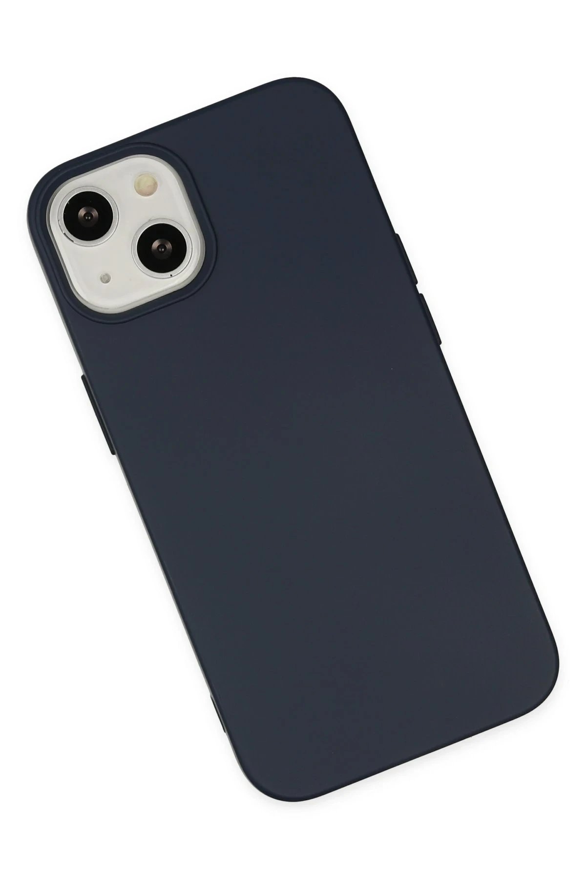 Newface iPhone 15 Kılıf Nano içi Kadife Silikon - Lacivert