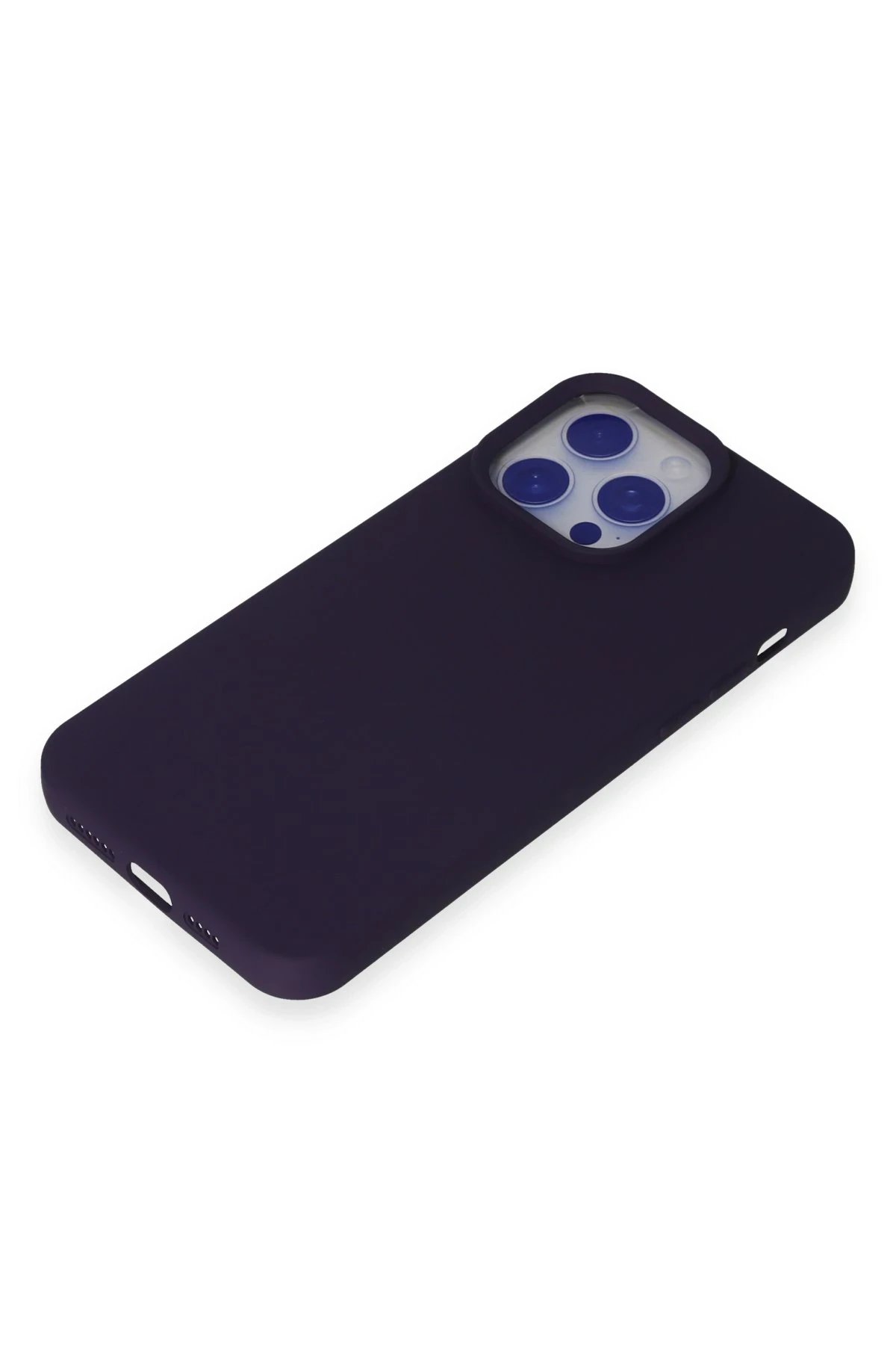 Newface iPhone 15 Pro Max Kılıf Nano içi Kadife Silikon - Mor