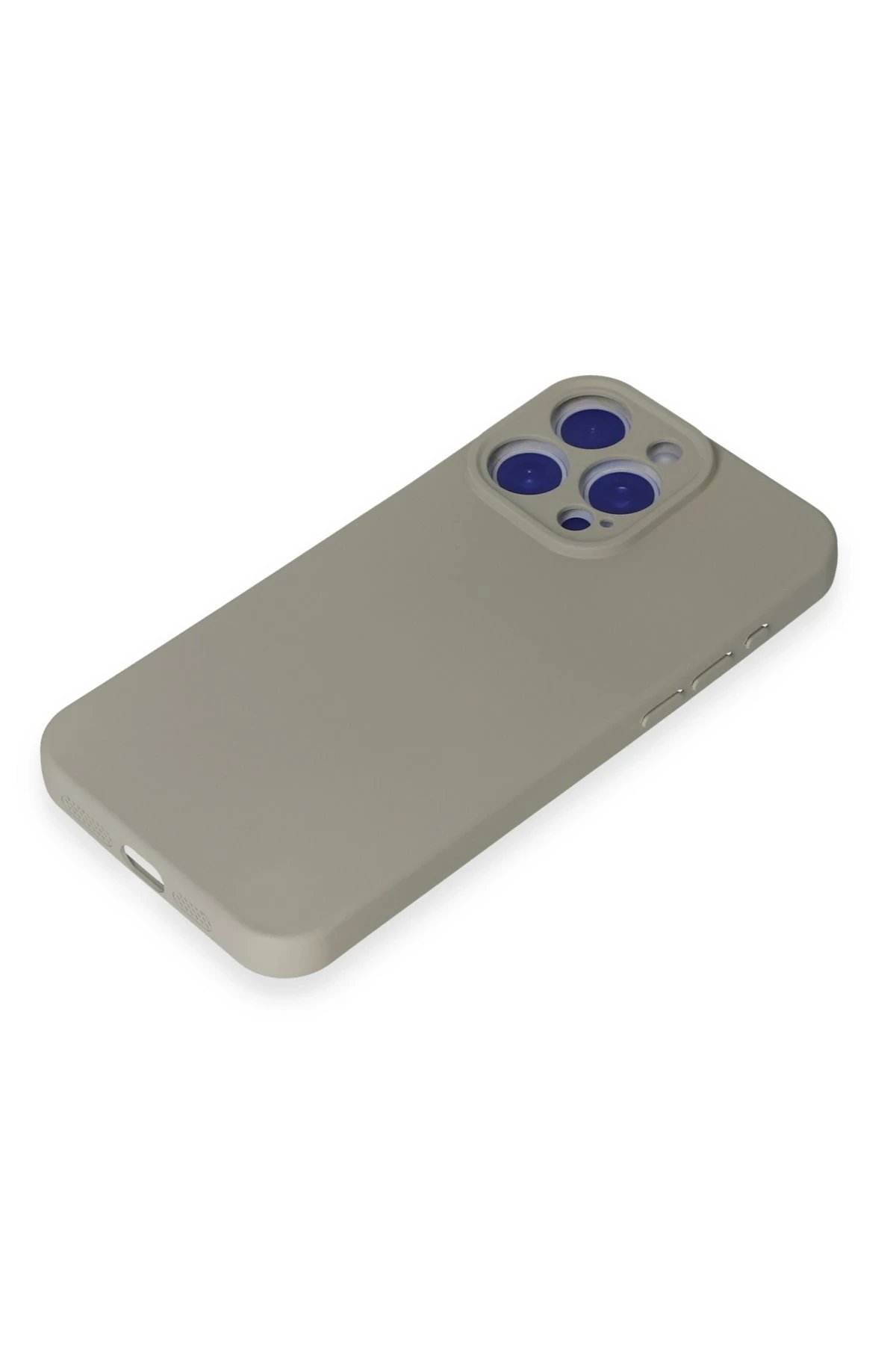 Newface iPhone 15 Pro Max Kılıf Nano içi Kadife Silikon - Titan Gri