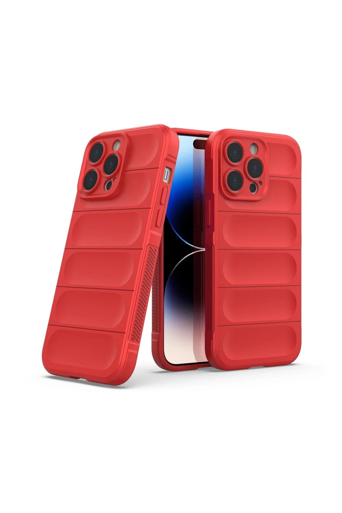 Newface iPhone 15 Pro Kılıf Optimum Silikon - Kırmızı