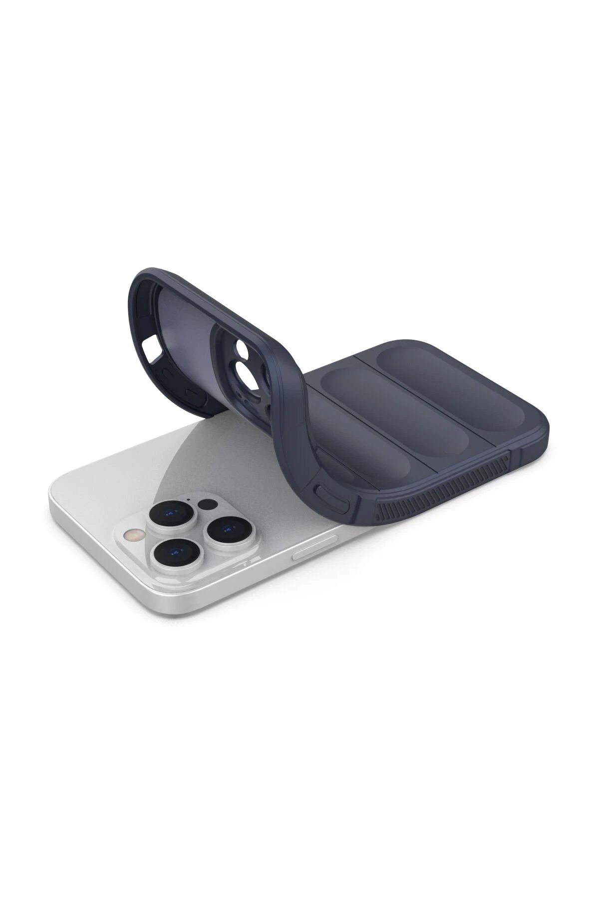 Newface iPhone 15 Pro Kılıf Optimum Silikon - Lacivert