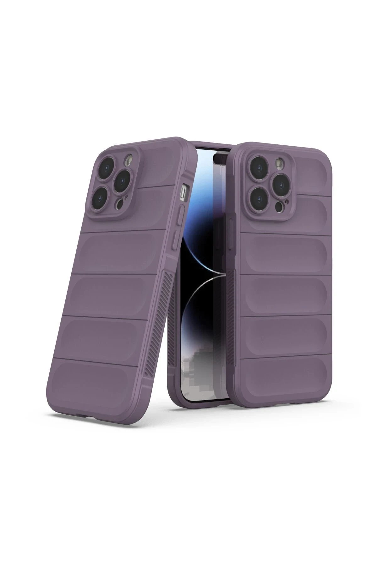 Newface iPhone 15 Pro Kılıf Optimum Silikon - Mor