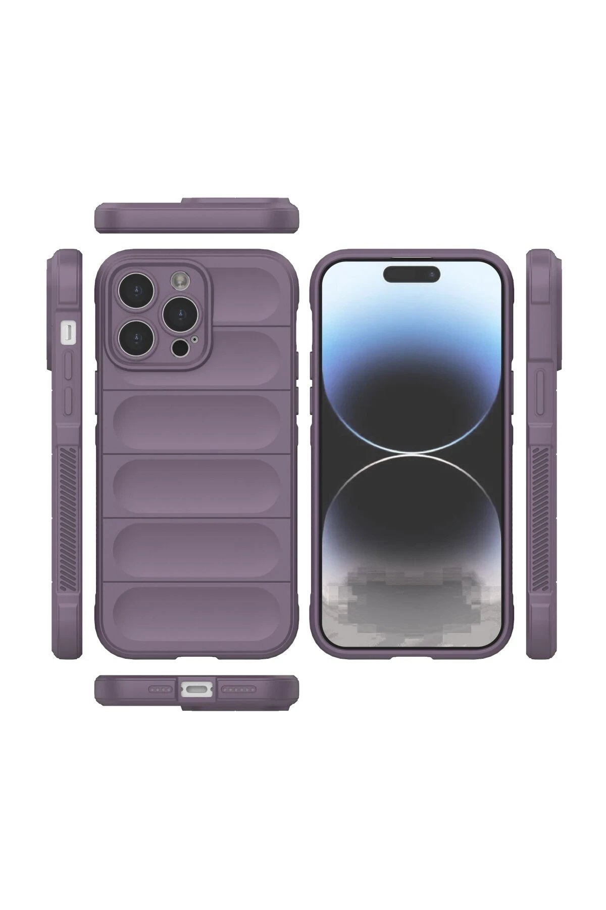 Newface iPhone 15 Pro Kılıf Optimum Silikon - Mor