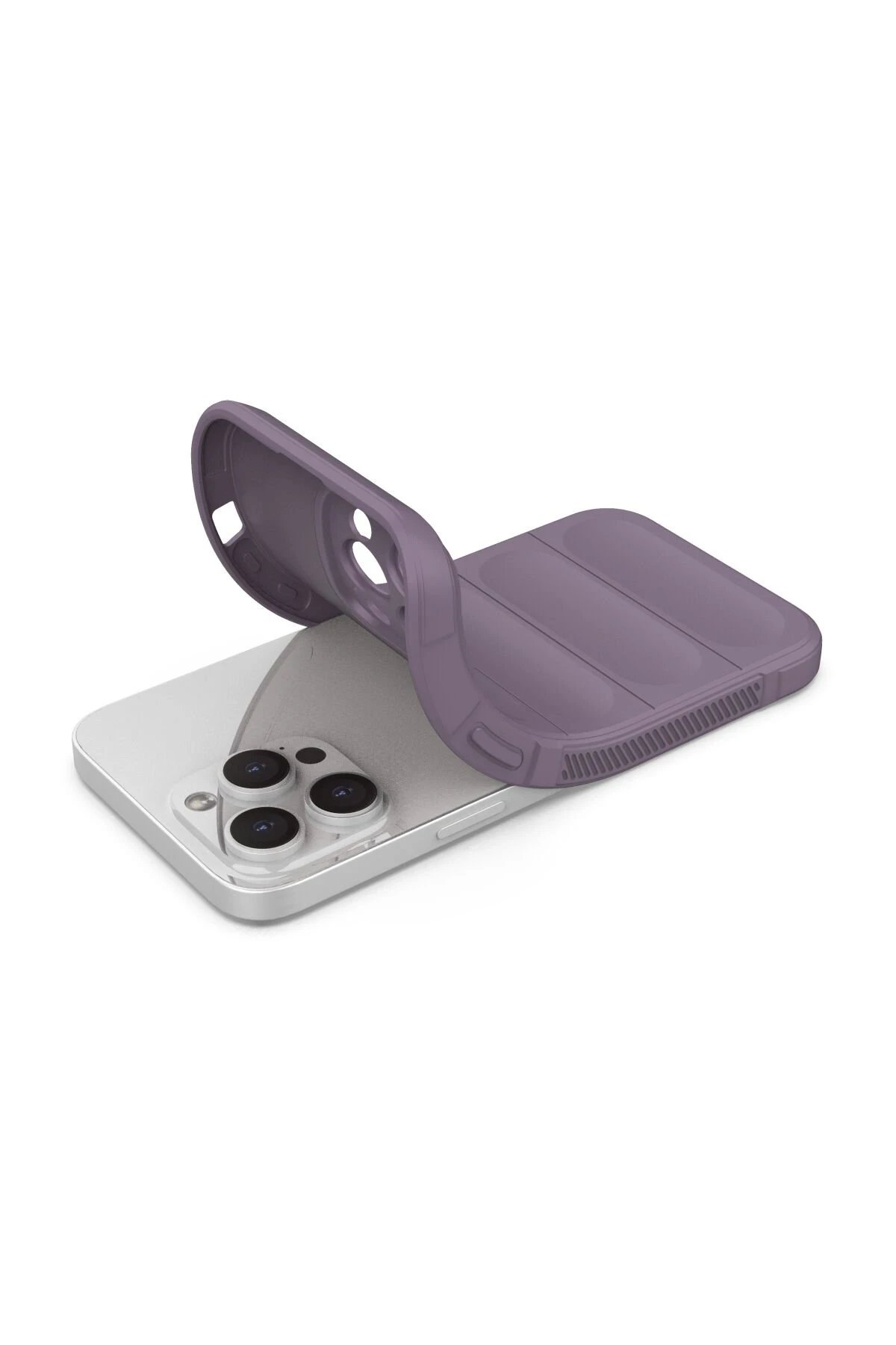 Newface iPhone 15 Pro Kılıf Optimum Silikon - Mor