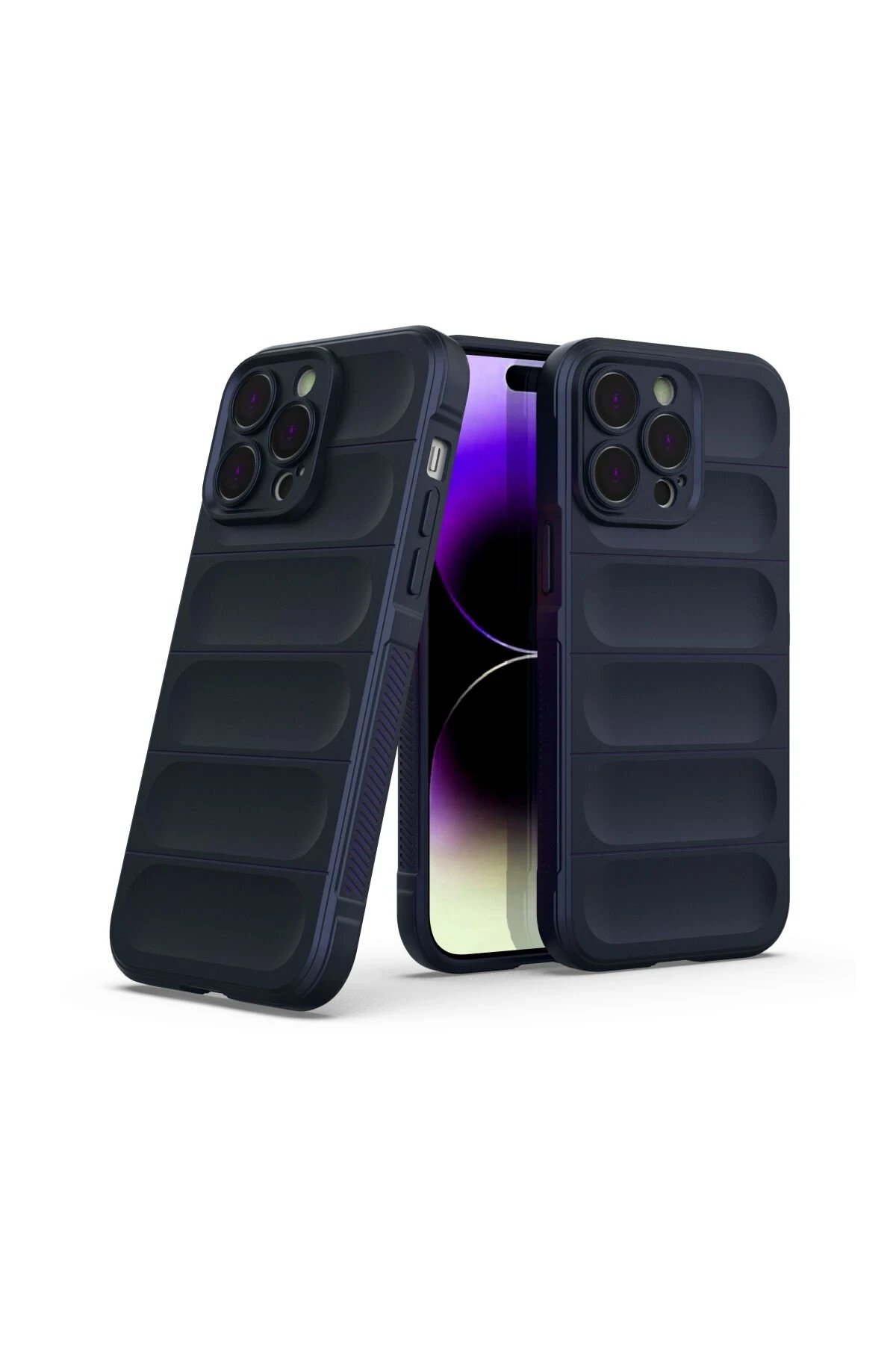 Newface iPhone 15 Pro Max Kılıf Optimum Silikon - Lacivert