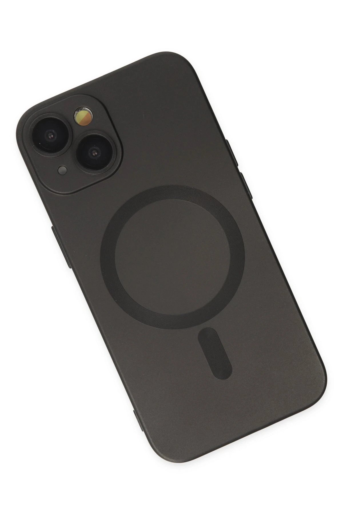 Newface iPhone 14 Plus Kılıf Moshi Lens Magneticsafe Silikon - Siyah