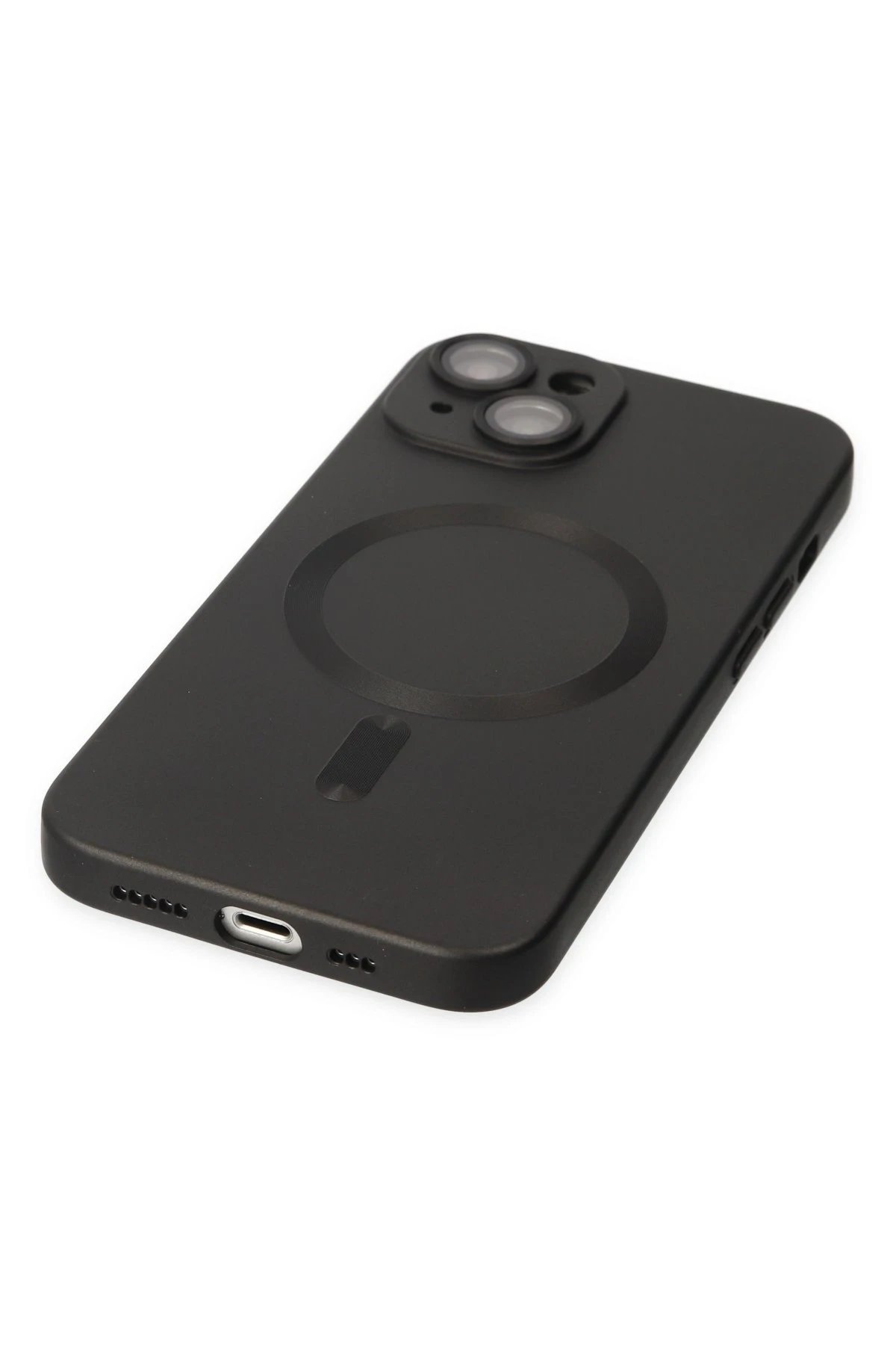 Newface iPhone 14 Plus Kılıf Moshi Lens Magneticsafe Silikon - Siyah