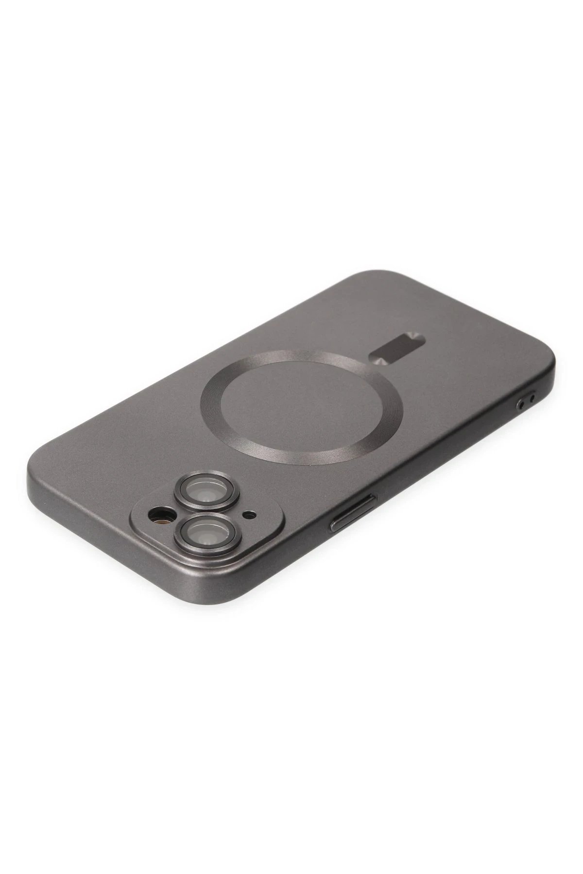 Newface iPhone 14 Plus Kılıf Moshi Lens Magneticsafe Silikon - Füme