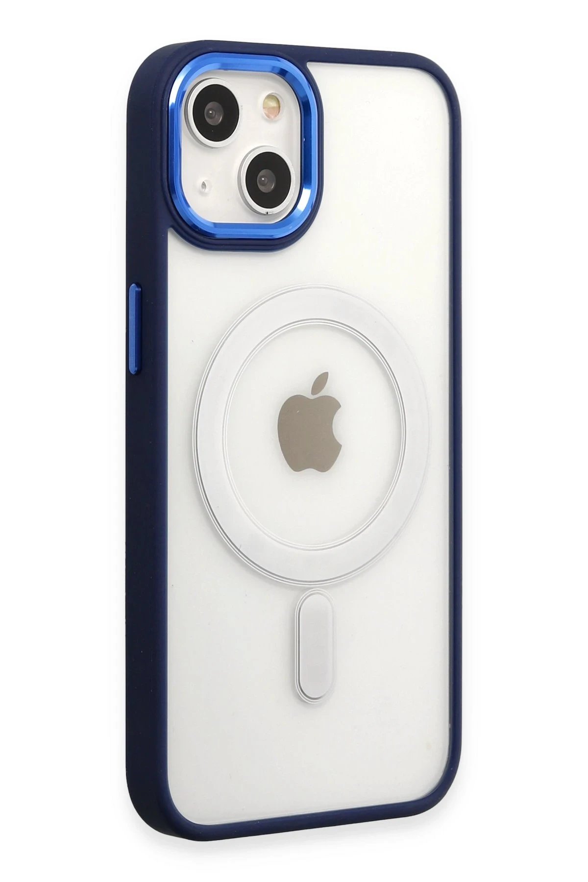 Newface iPhone 15 Pro Kılıf Room Magneticsafe Silikon - Lacivert