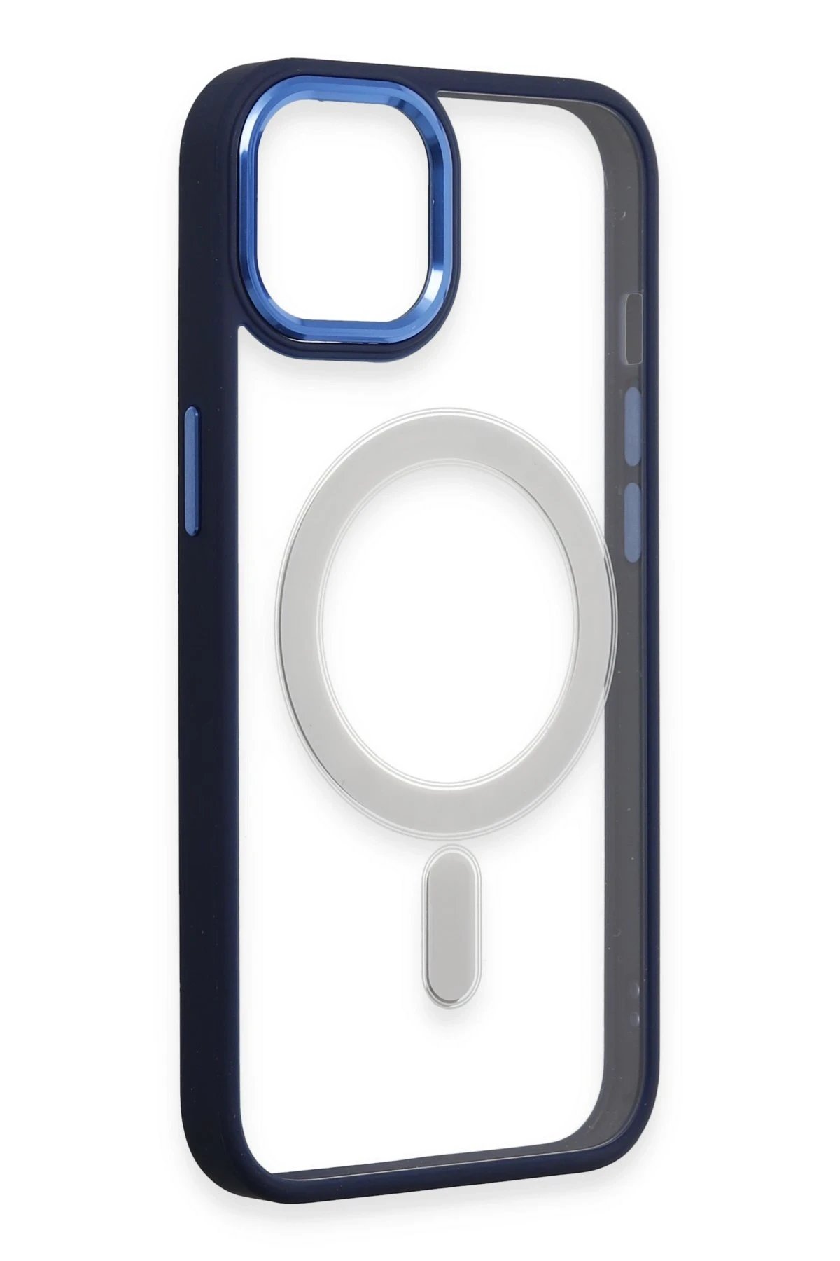 Newface iPhone 15 Pro Kılıf Room Magneticsafe Silikon - Lacivert