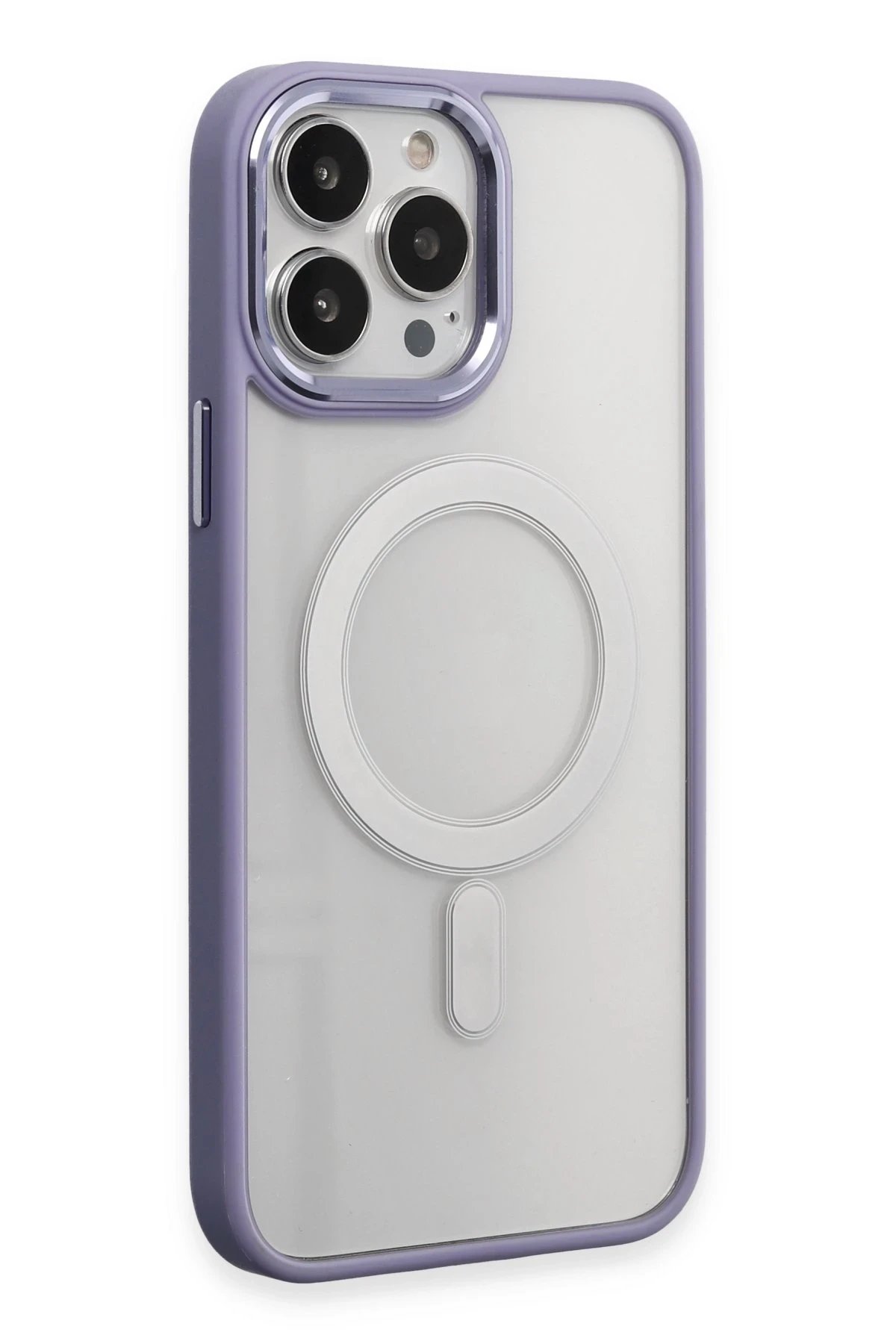 Newface iPhone 15 Pro Max Kılıf Room Magneticsafe Silikon - Lila