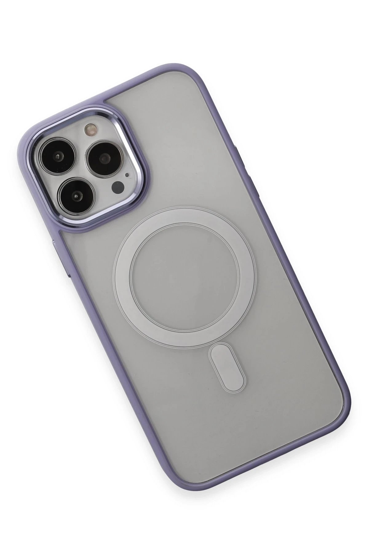 Newface iPhone 15 Pro Max Kılıf Room Magneticsafe Silikon - Lila