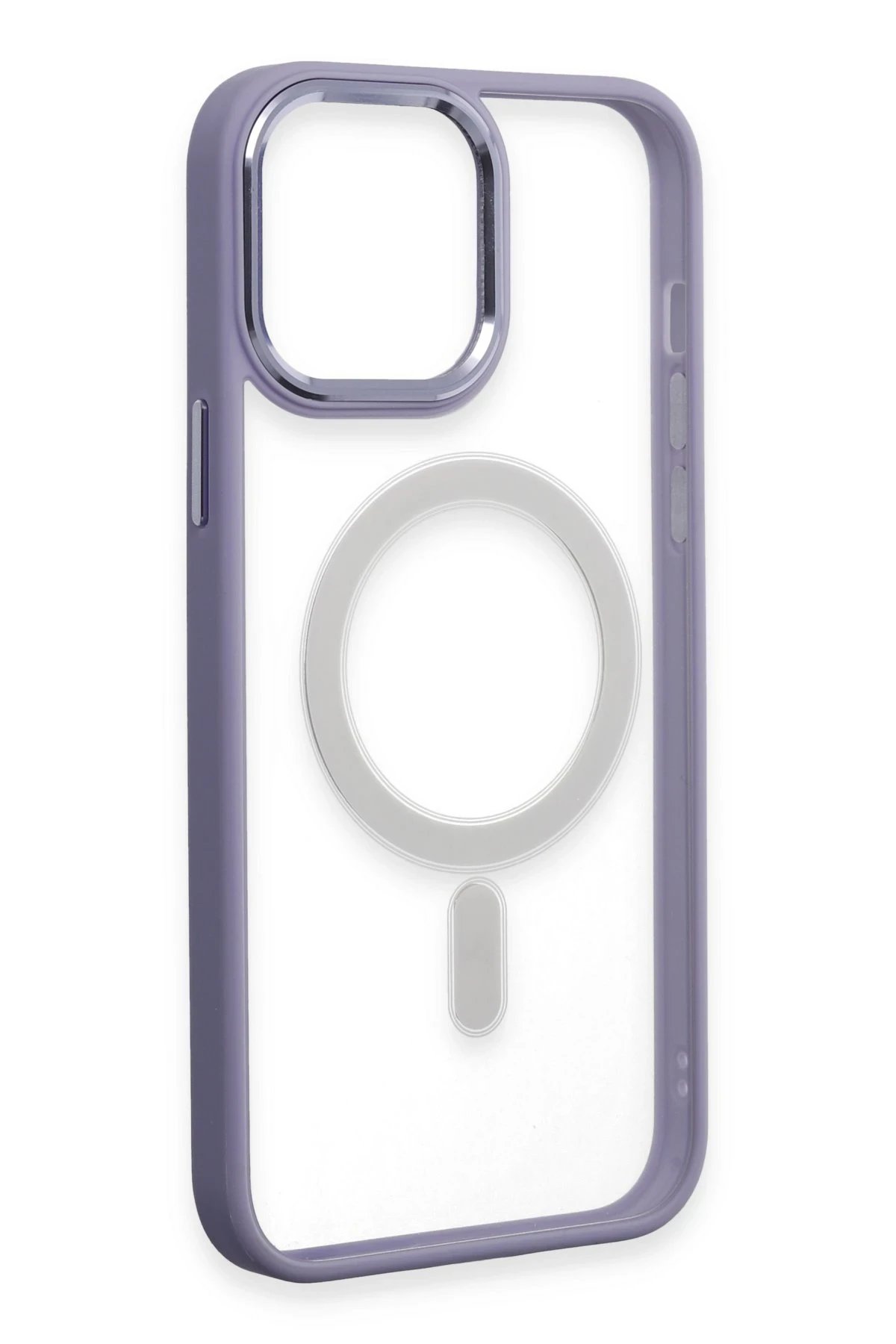 Newface iPhone 15 Pro Max Kılıf Room Magneticsafe Silikon - Lila