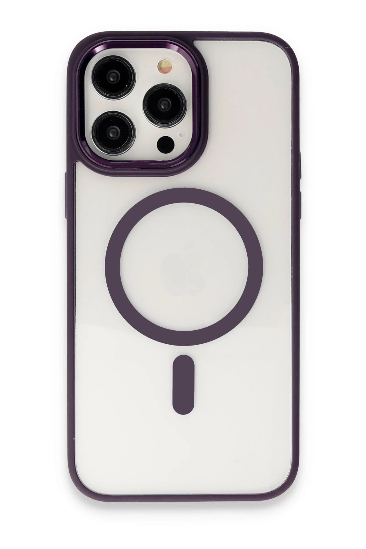 Newface iPhone 15 Pro Max Kılıf Room Magneticsafe Silikon - Derin Mor