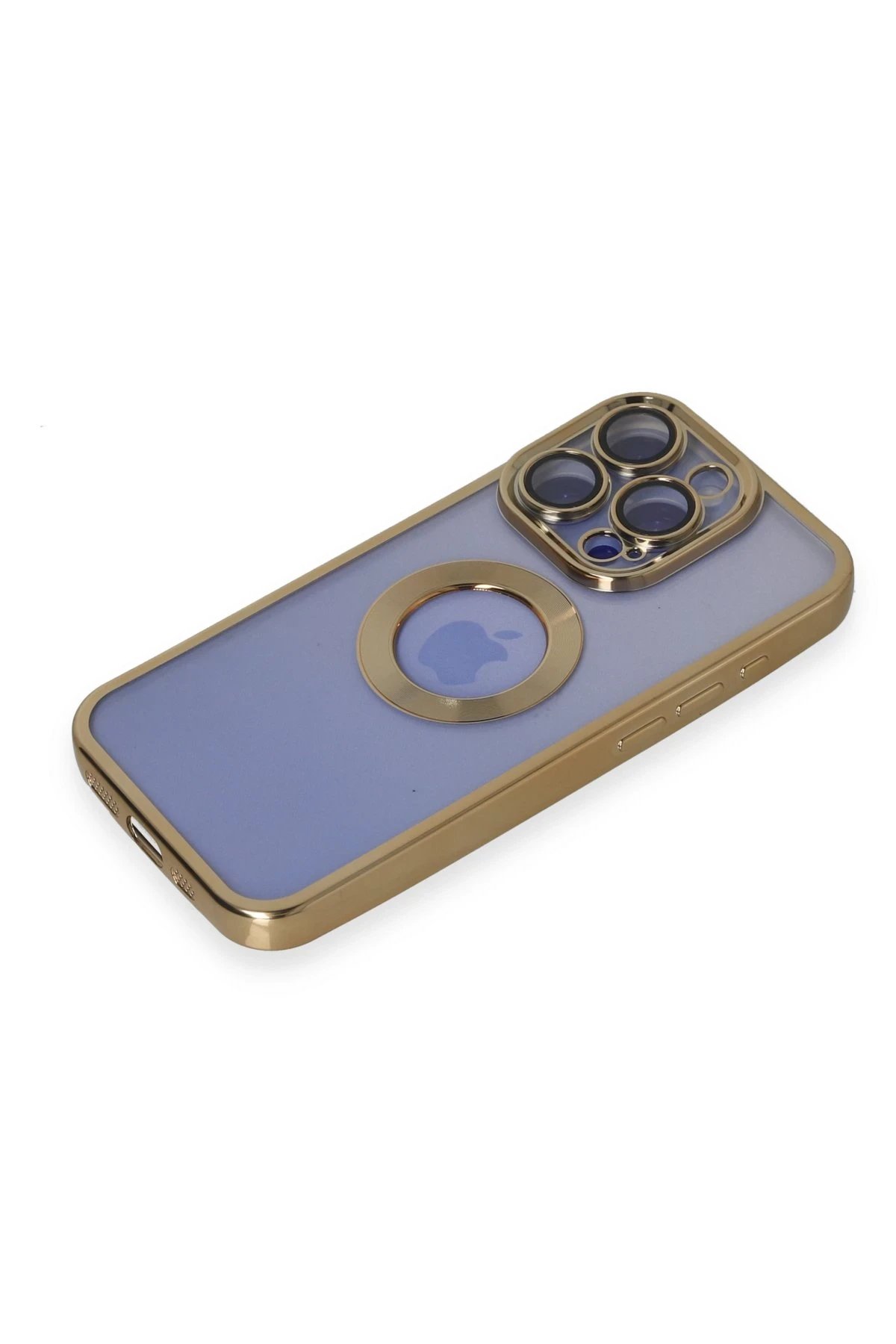 Newface iPhone 15 Pro Kılıf Slot Silikon - Gold