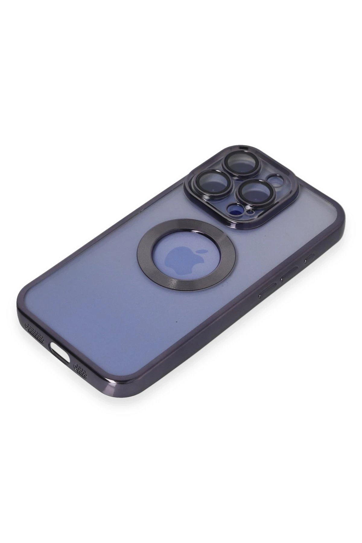 Newface iPhone 15 Pro Kılıf Slot Silikon - Mor