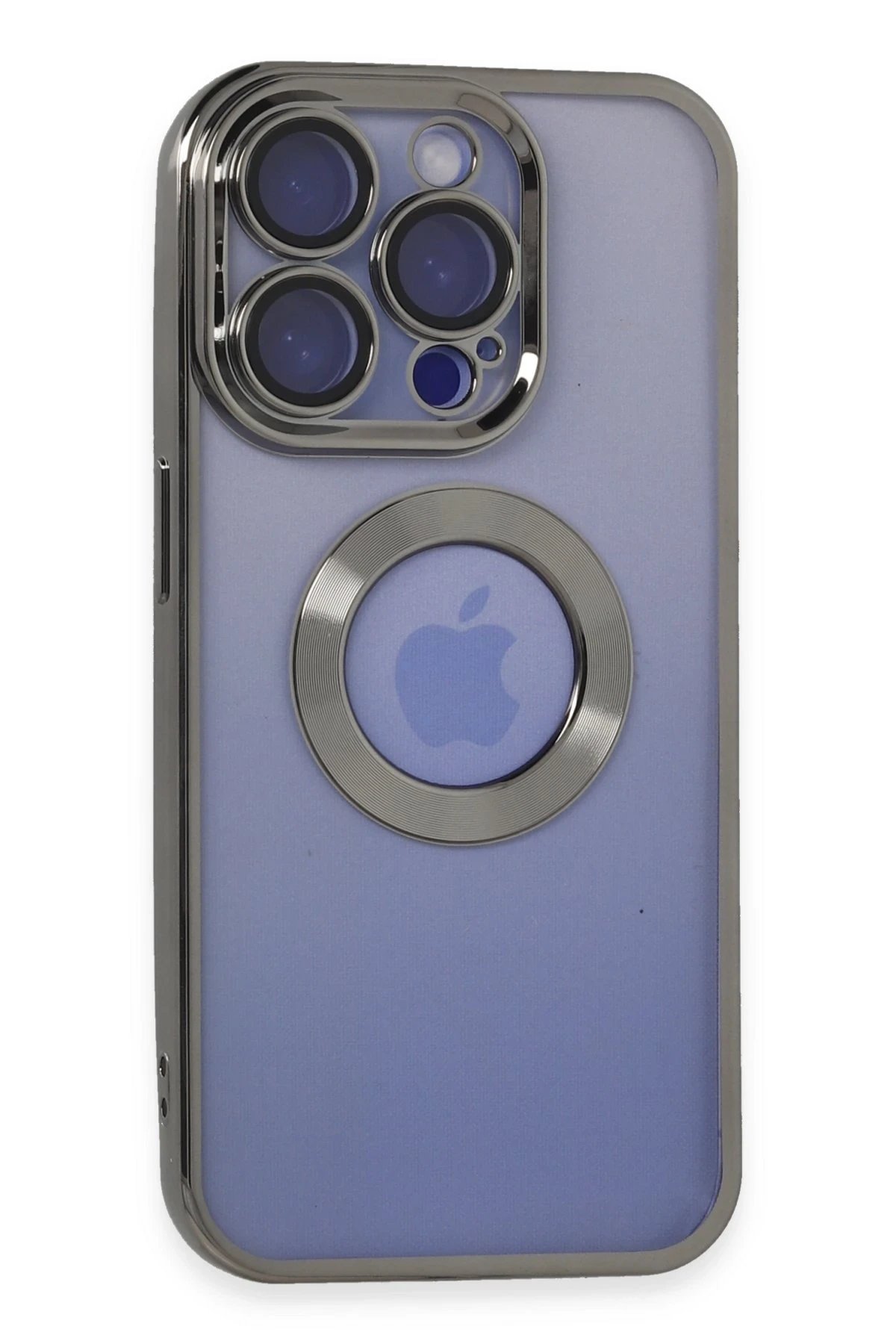 Newface iPhone 15 Pro Kılıf Slot Silikon - Titan Gri