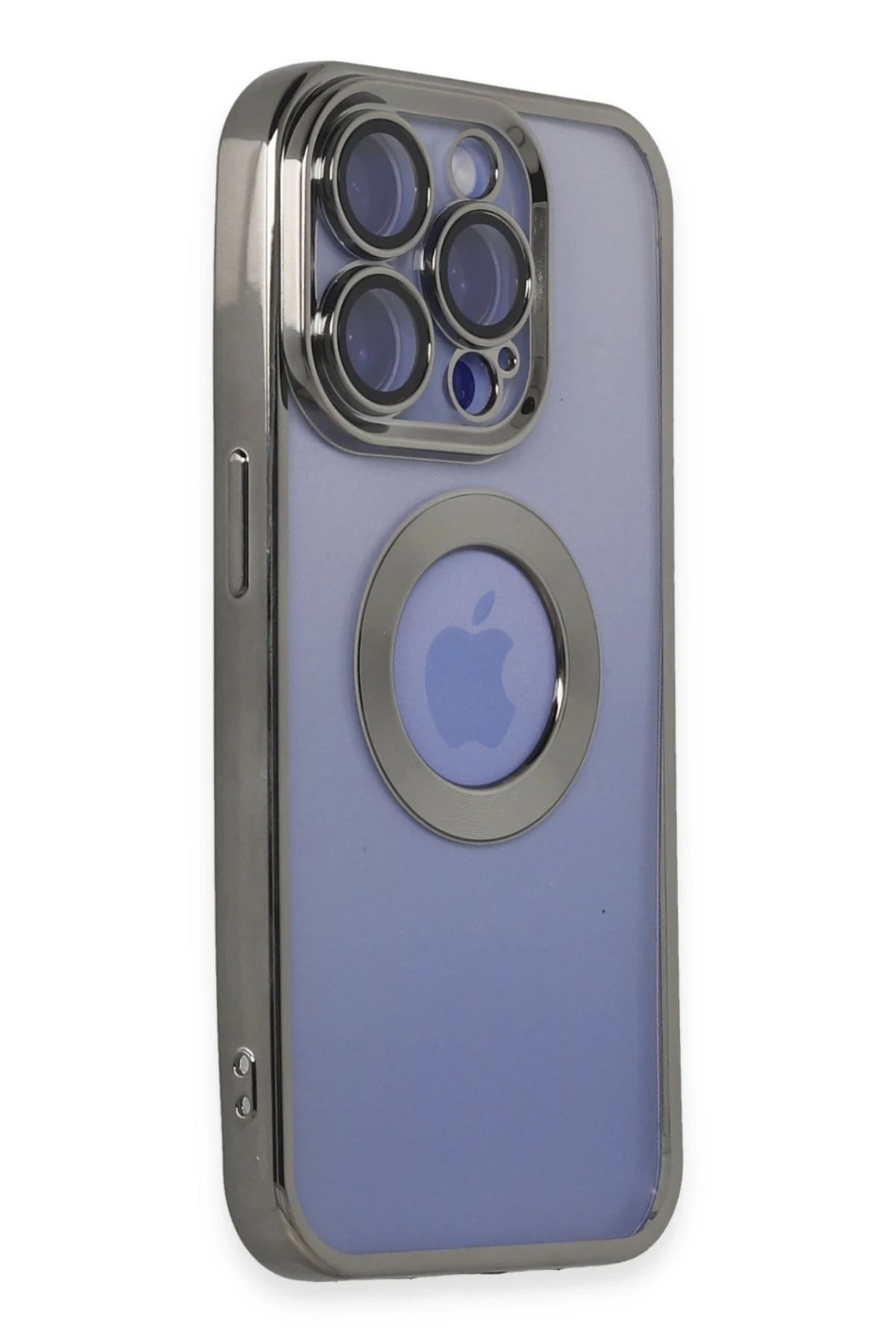 Newface iPhone 15 Pro Kılıf Slot Silikon - Titan Gri